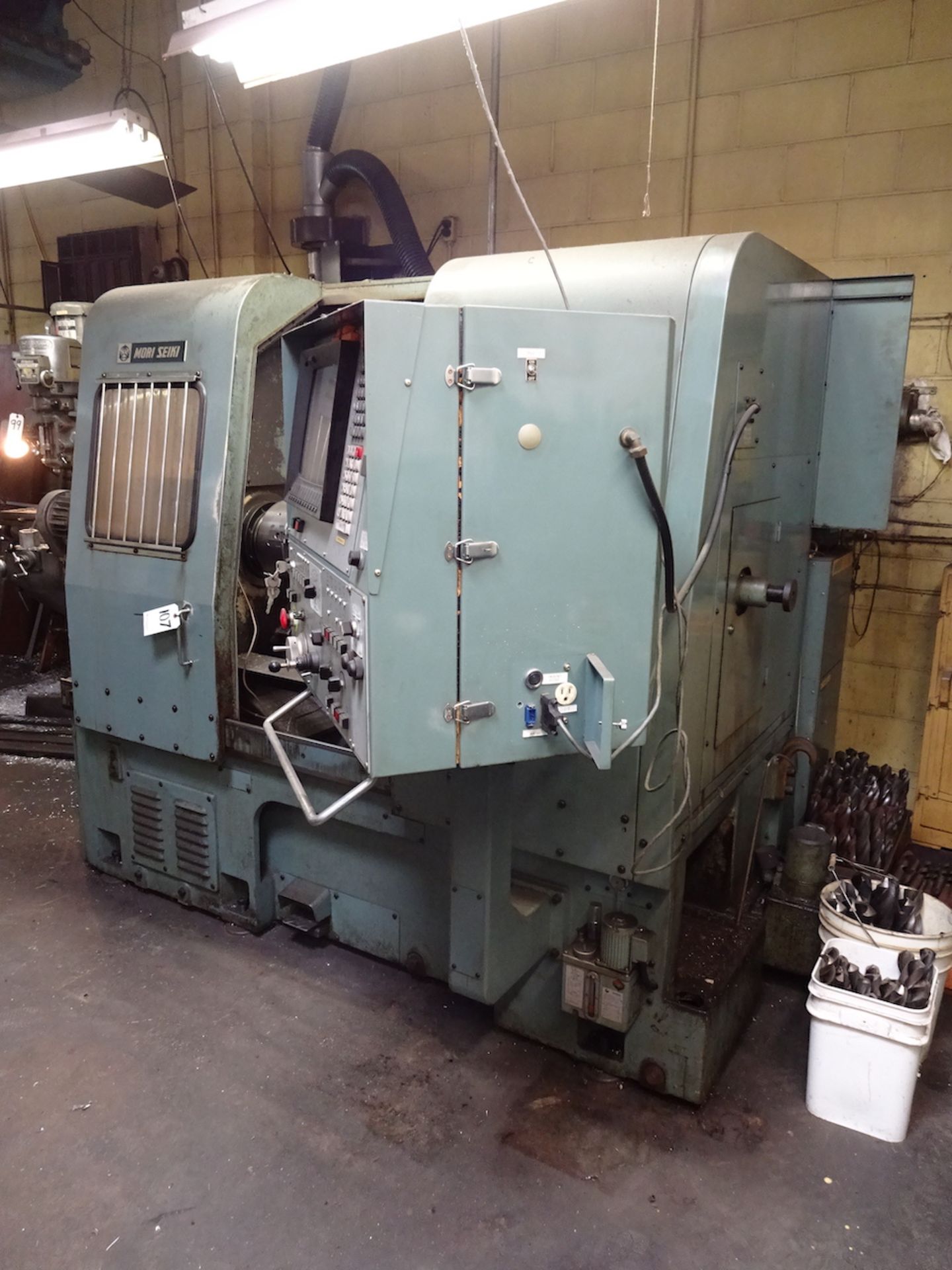 Mori Seiki Model SL-3H CNC Turning Center, S/N 4211 (1985), Fanuc Model 10-T Control, Tailstock, - Image 6 of 8