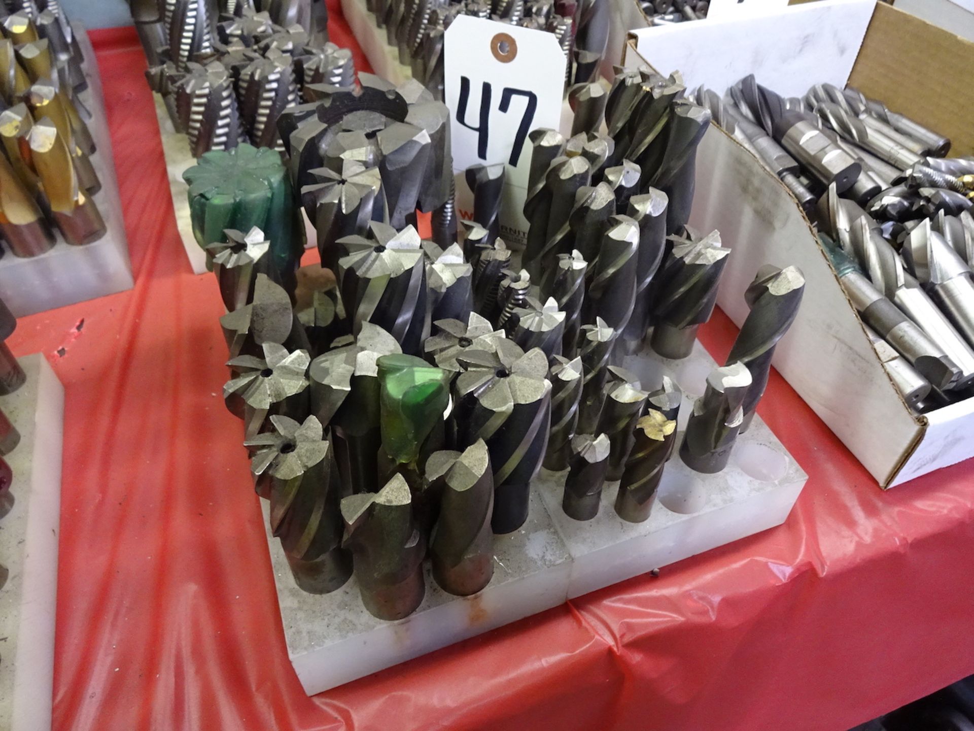 LOT: Assorted Milling Cutters on (1) Rack