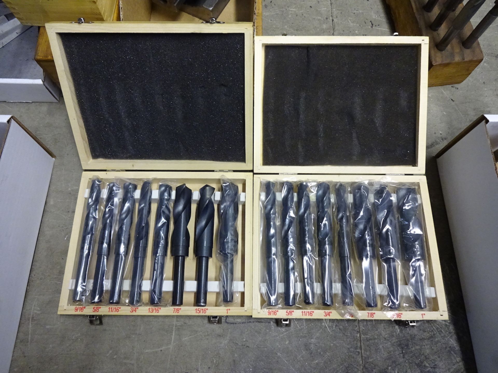 LOT: (2) Drill Sets - 9/16 in. to 1 in.