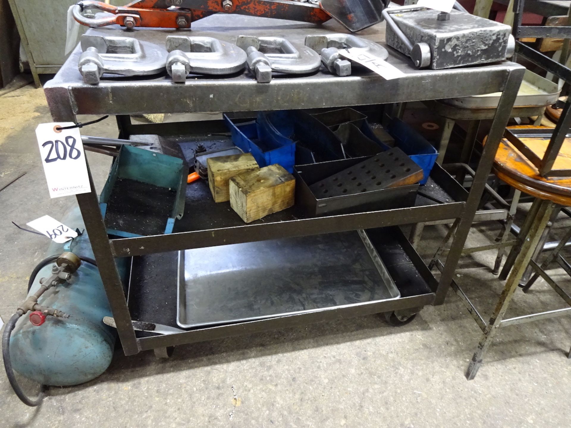 LOT: (5) Steel Shop Carts