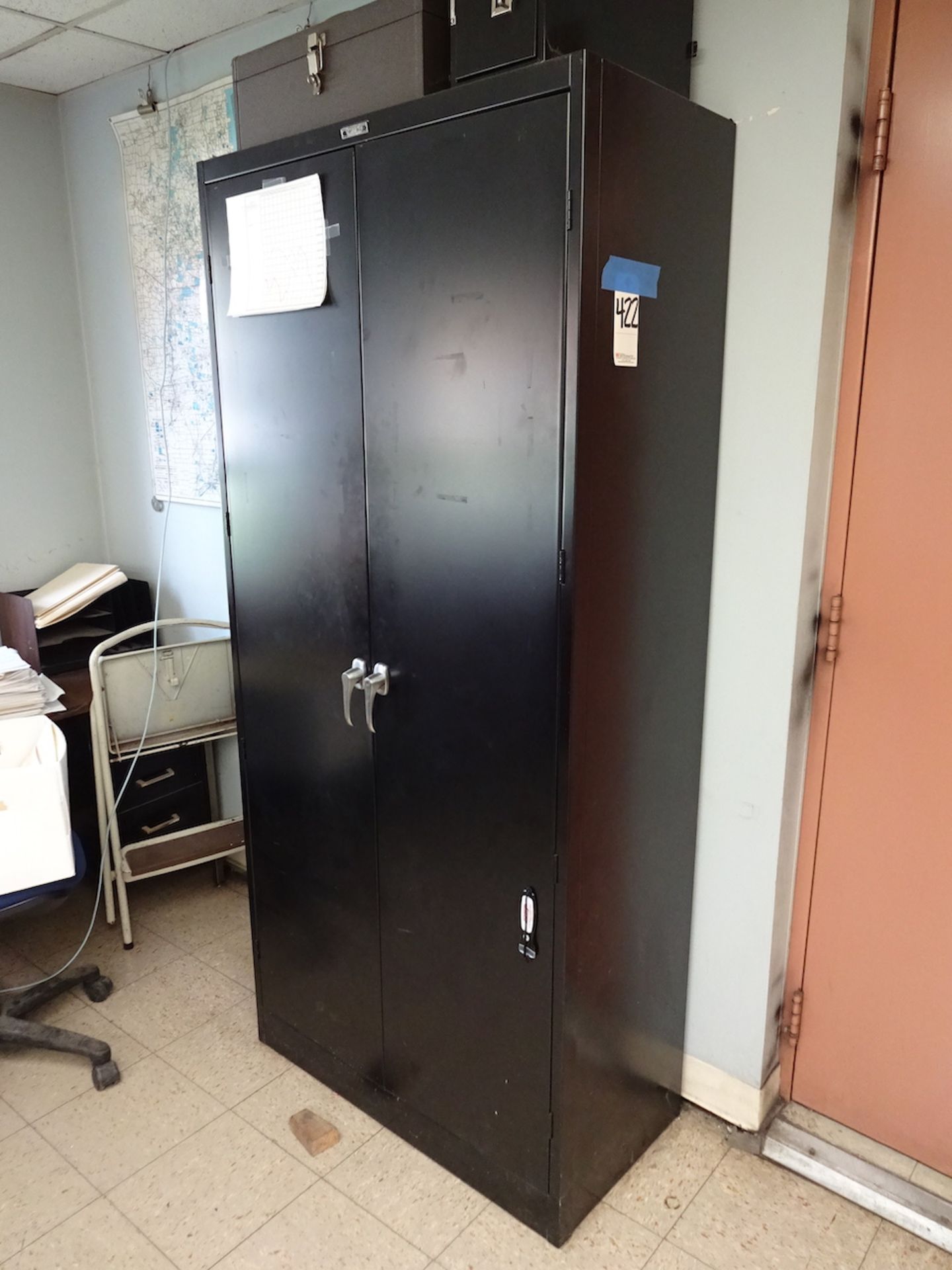 2-Door Steel Storage Cabinet (no contents)