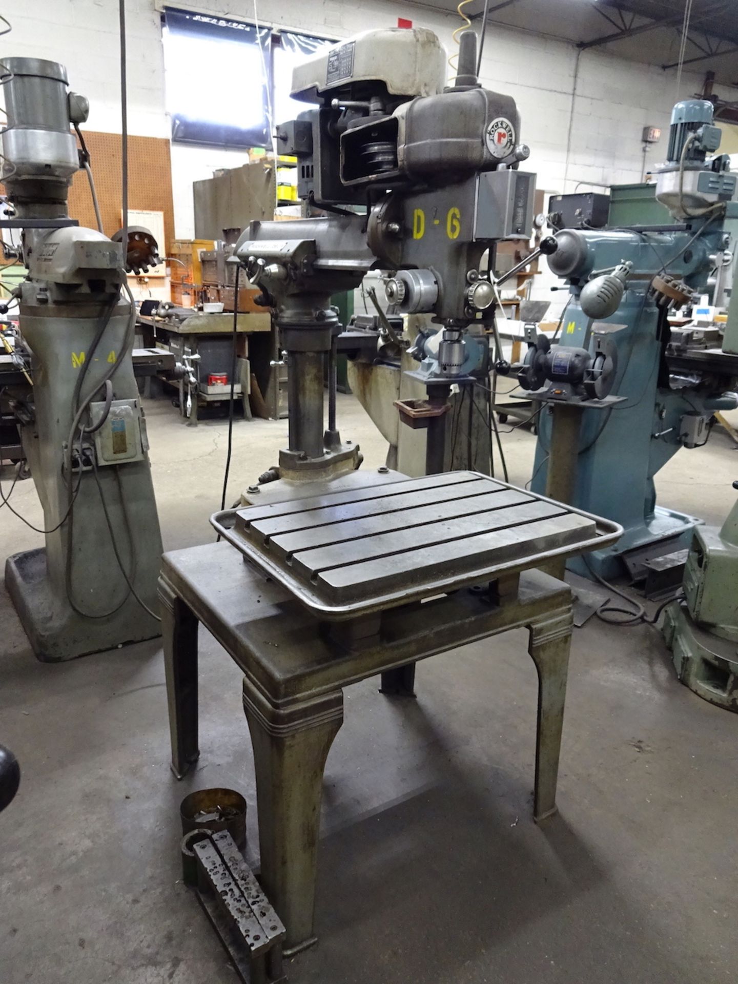 Rockwell Model 15-120 Radial Arm Drill Press, S/N 1470542, 1/2 HP, 26 in. x 18 in. T-Slot Table - Image 2 of 5