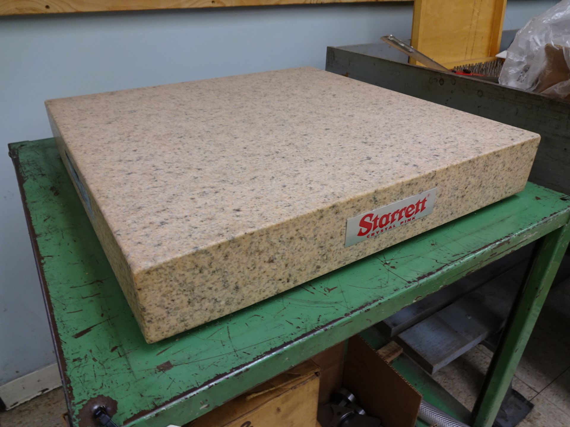 Starrett Crystal Pink 24 in. x 24 in. x 4 in. Granite Surface Plate, with Stand - Image 2 of 2