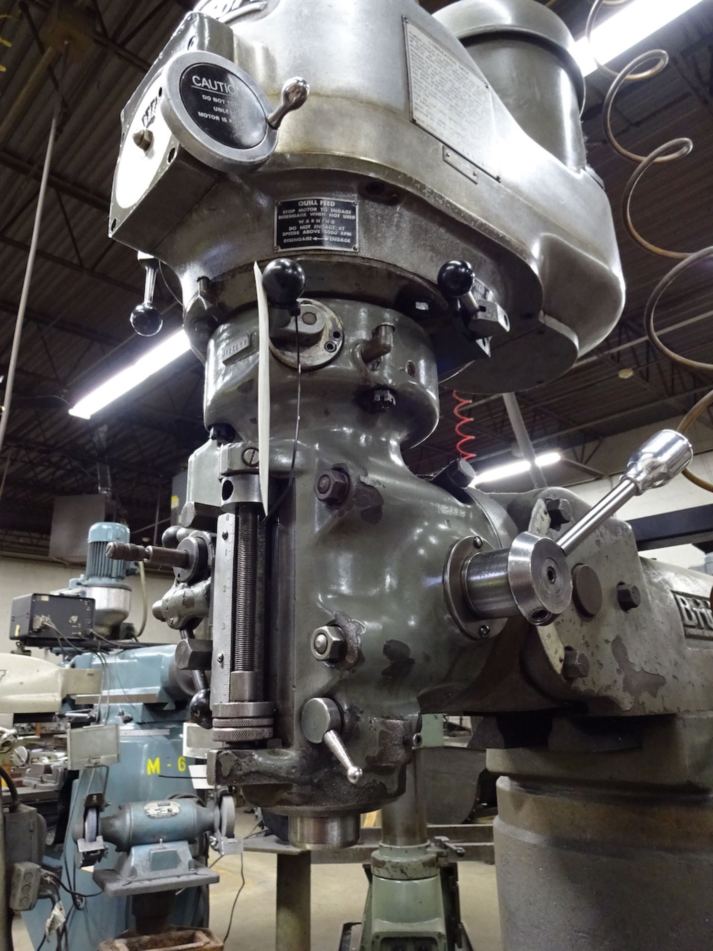 Bridgeport 1-1/2 HP Variable Speed Vertical Milling Machine, S/N 12/BR 121706, Sargon 2-Axis Digital - Image 7 of 7