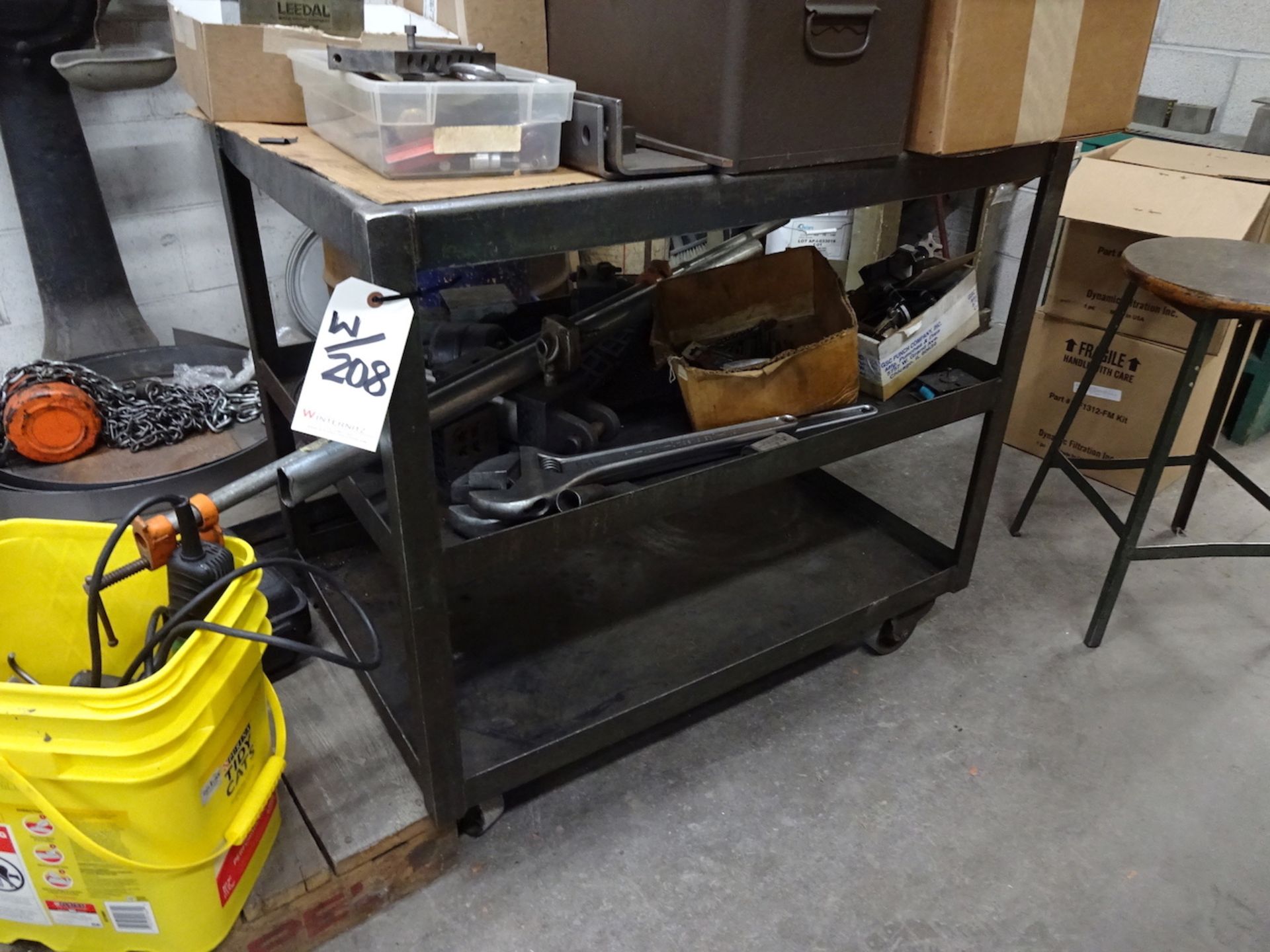 LOT: (5) Steel Shop Carts - Image 3 of 3
