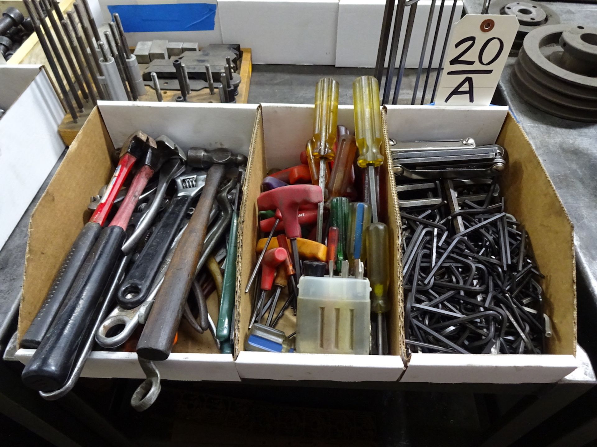 LOT: Assorted Allen Wrenches, Hammers & Screw Drivers