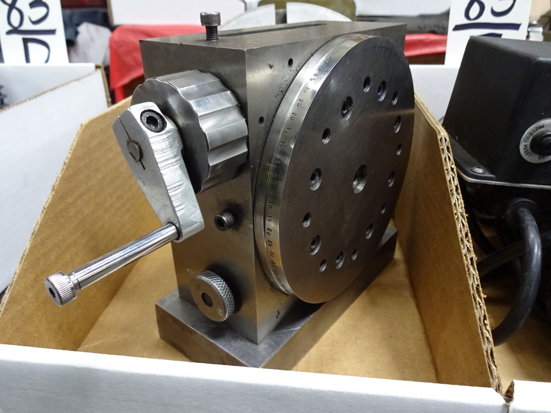Custom 5-3/8 in. Motorized Turntable with 7-5/8 in. Dia. (approx.) Face Plate in (2) Boxes - Image 2 of 2