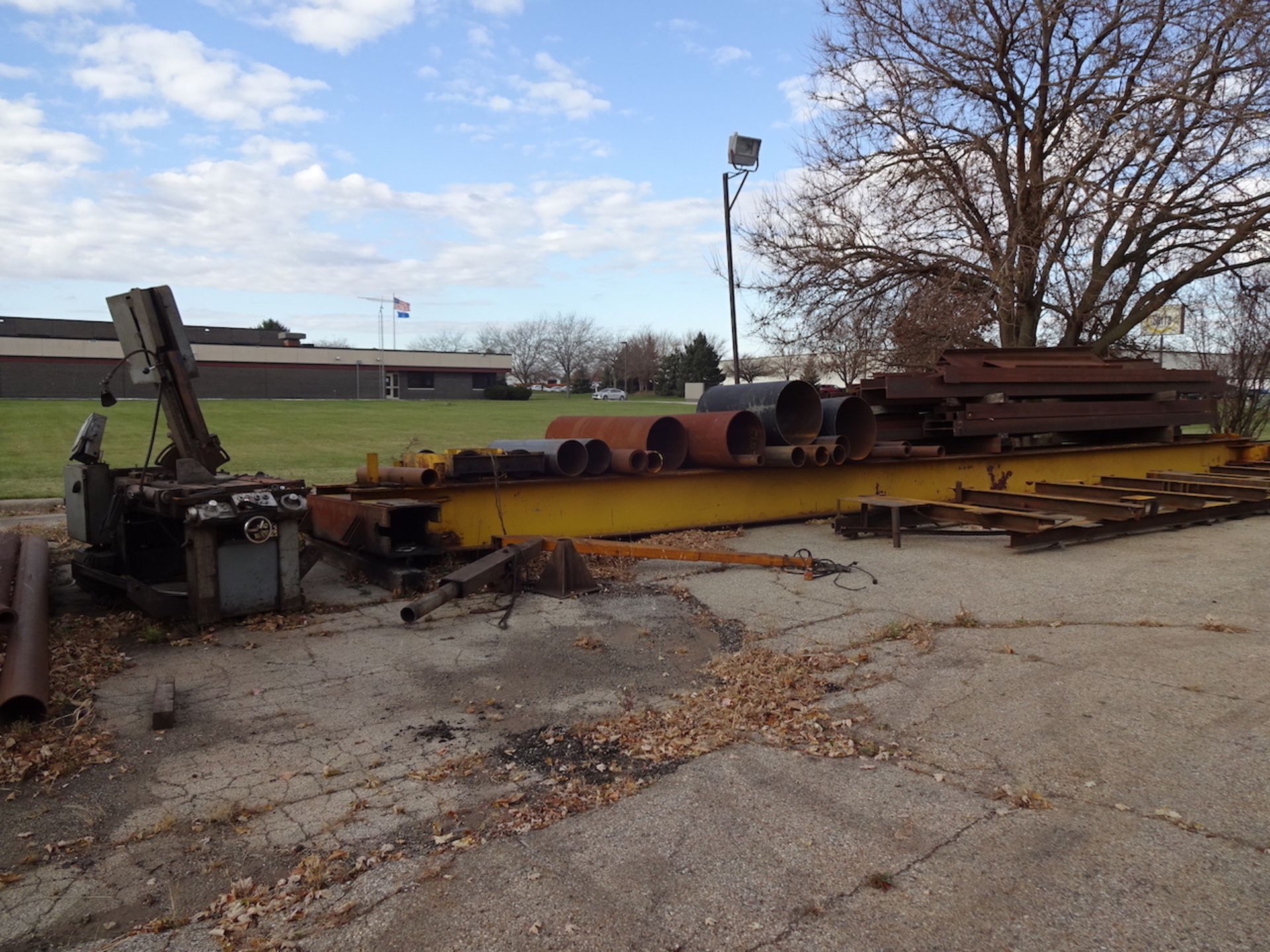 LOT: All Scrap on Southwest Side of Building including I-Beam, Tubing, Square, Channel, Steel Racks, - Image 2 of 24