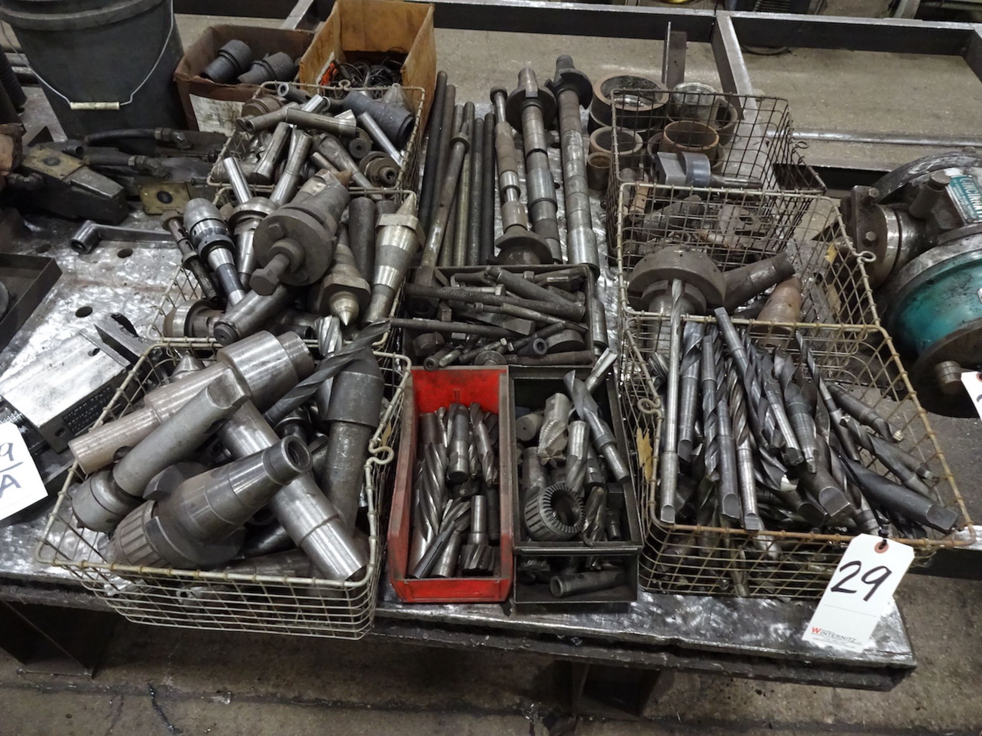 LOT: Assorted Tooling including Drill Bits, Arbors, Tool Holders, etc.
