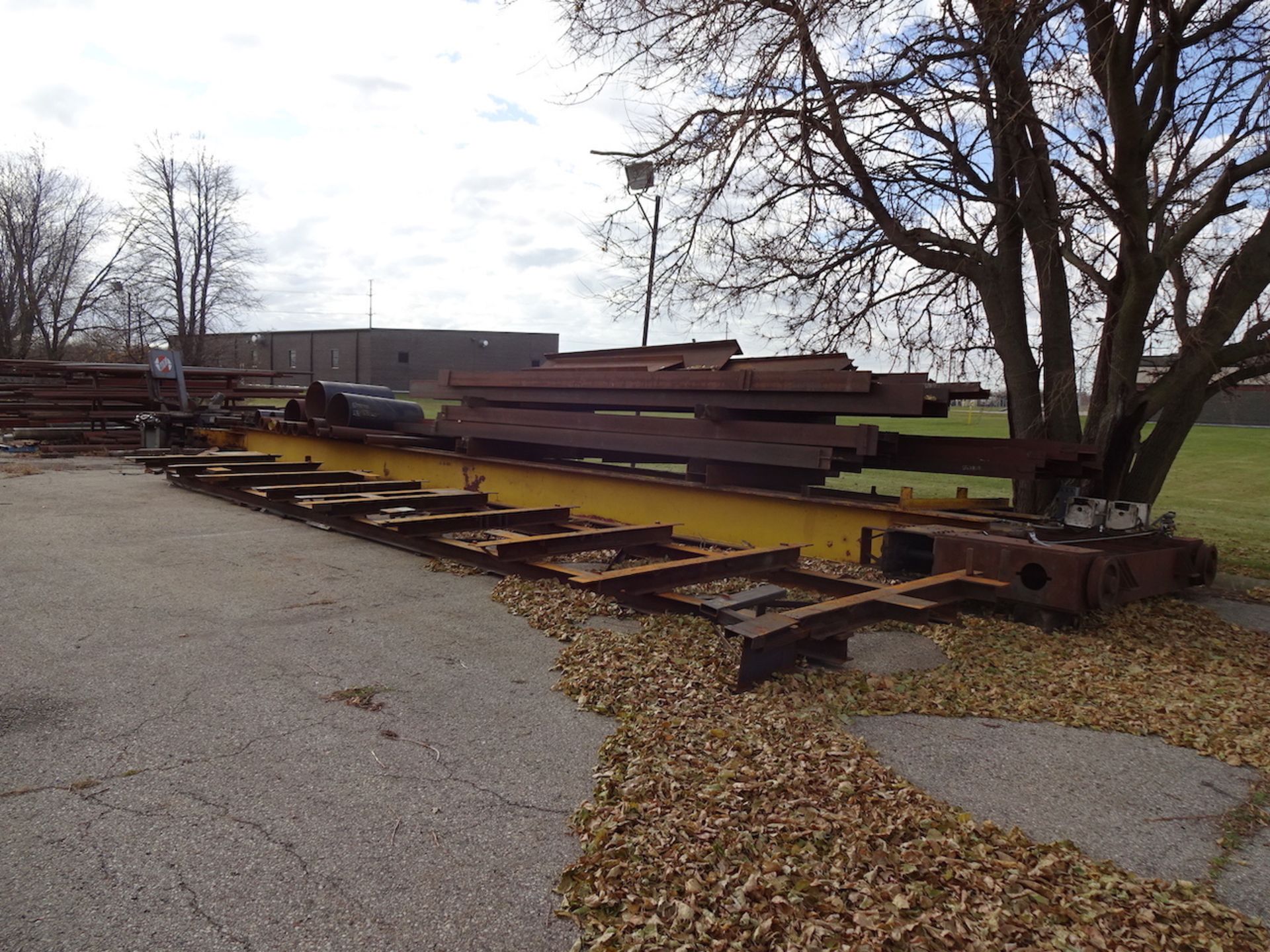 LOT: All Scrap on Southwest Side of Building including I-Beam, Tubing, Square, Channel, Steel Racks,