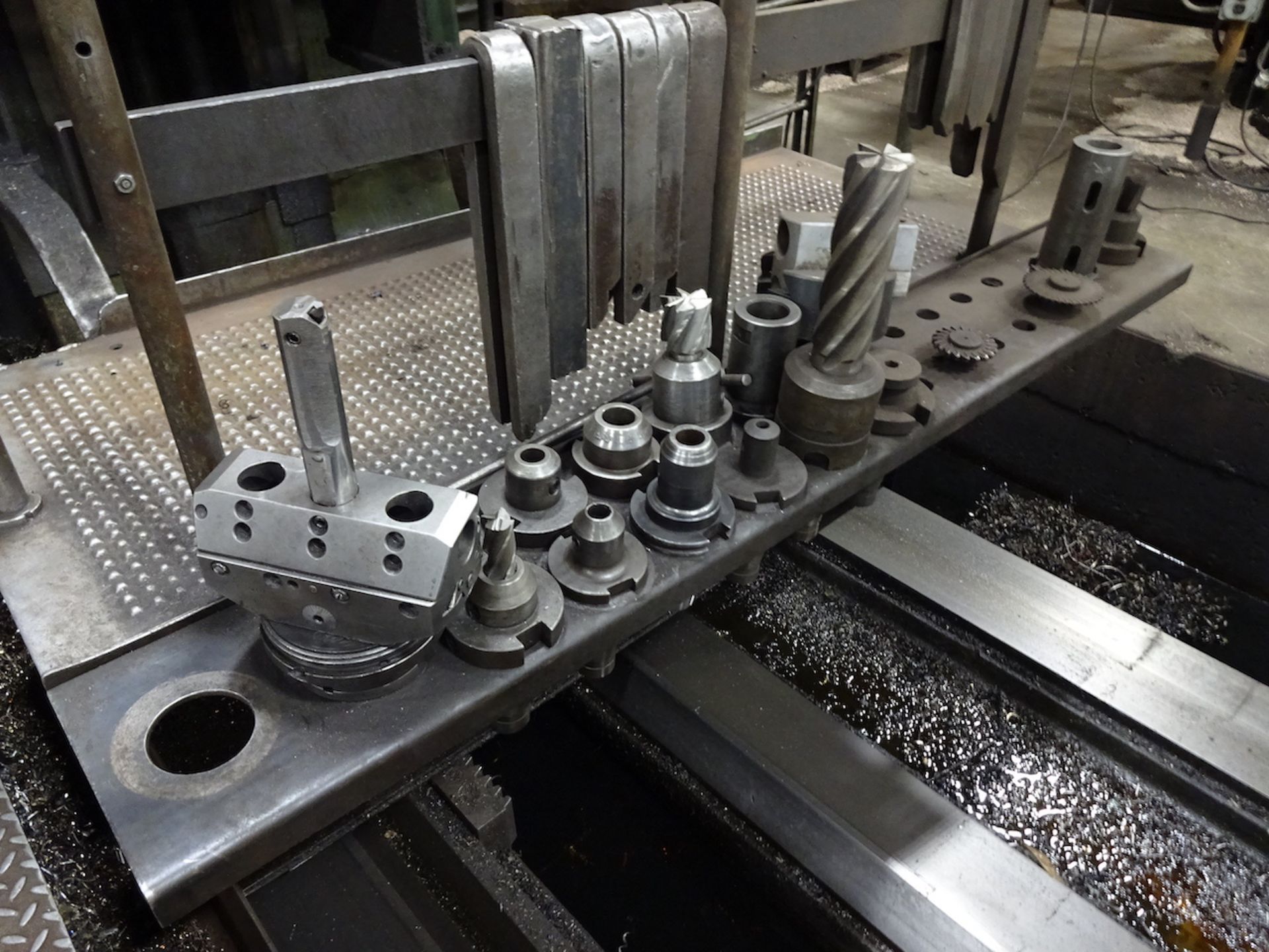 Collet & Englehard 4 in. (approx.) Horizontal Floor Type Boring Mill, S/N N/A, Sony 2-Axis Digital - Image 7 of 13