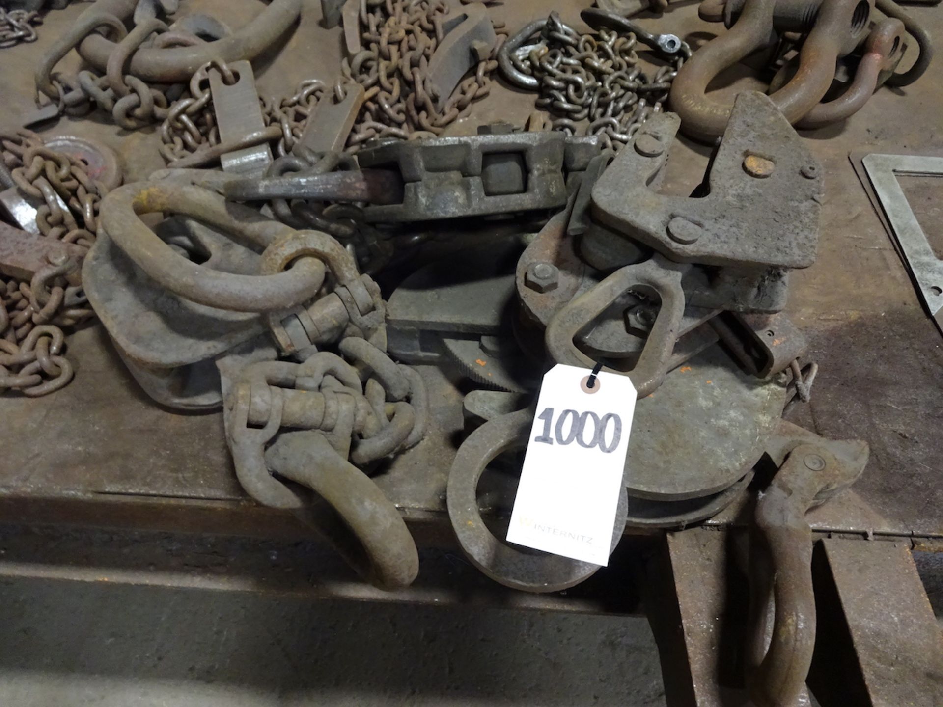 LOT: Assorted Chain Slings & Plate Grabs (South Beloit)