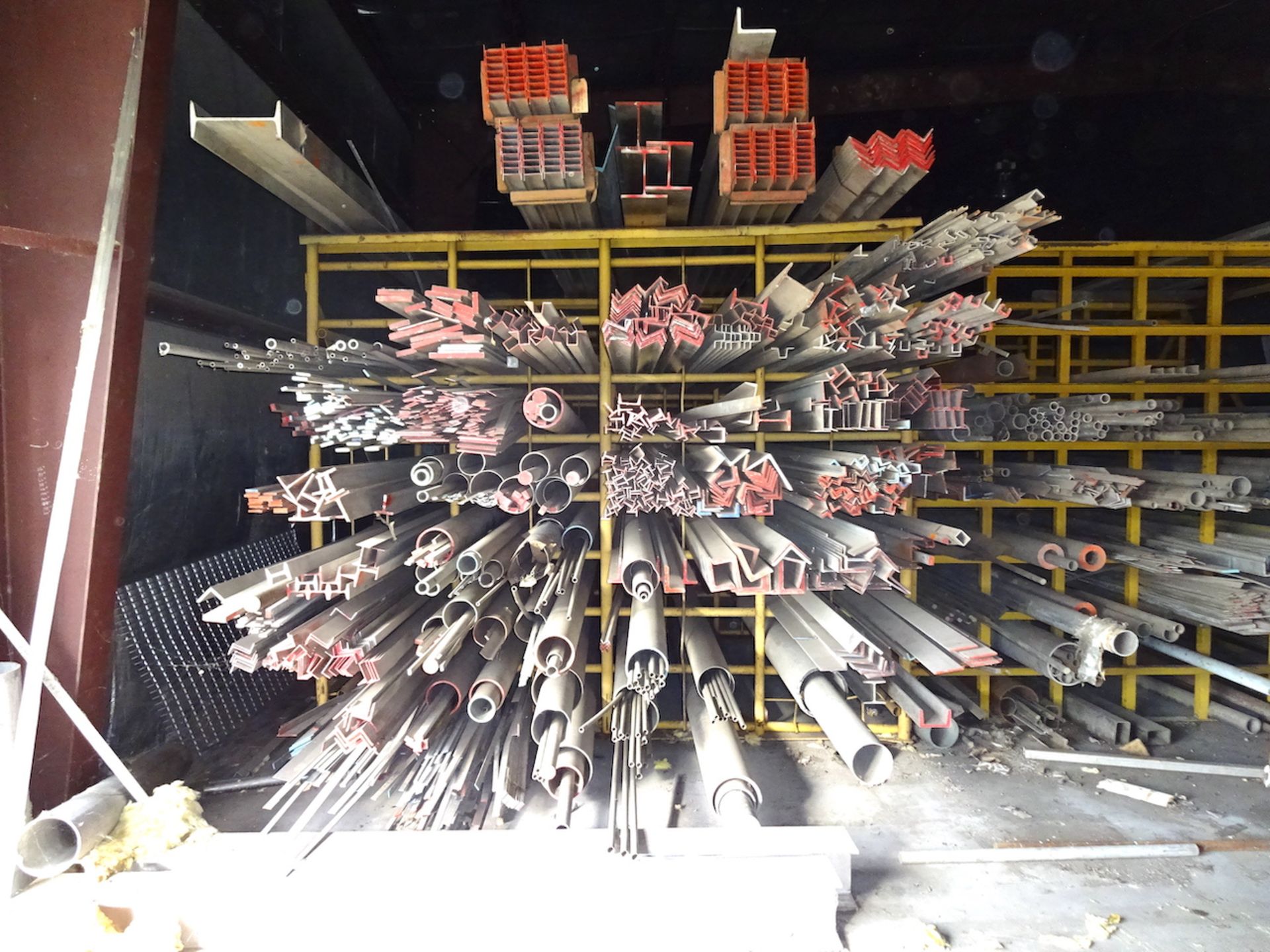 LOT: Large Quantity of Assorted Aluminum including Flats, Rounds, Channel, I-Beam, etc. (South - Image 3 of 11