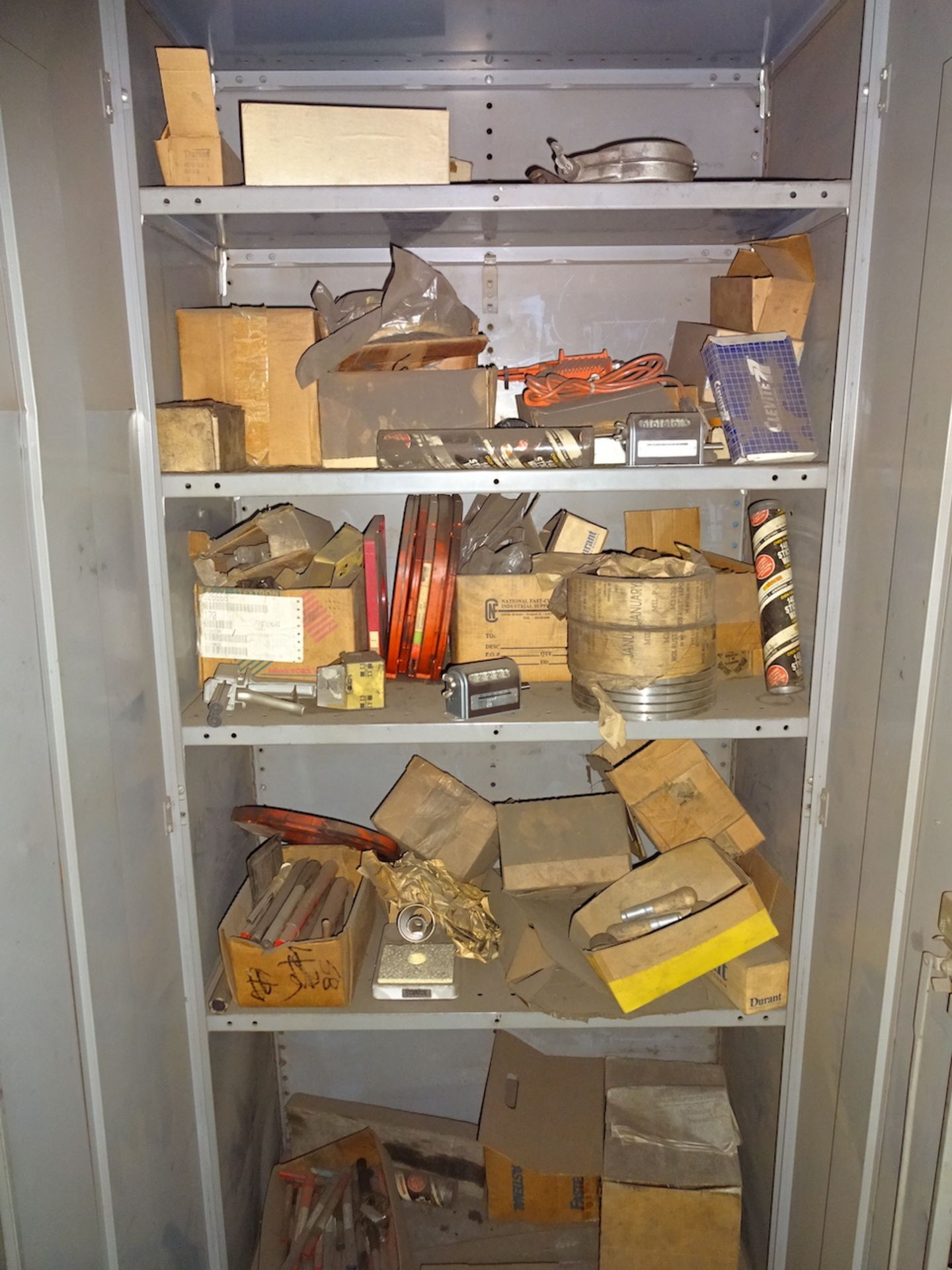 LOT: (3) Double-Door Steel Storage Cabinets with Assorted Drill Bits, Tooling, etc. - Image 6 of 6