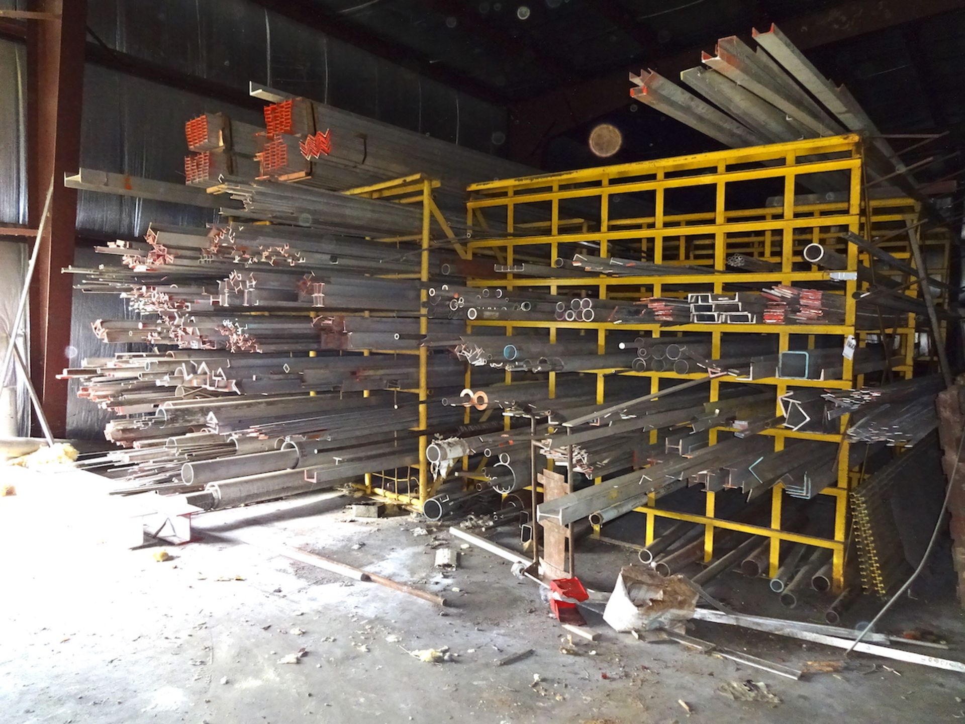 LOT: Large Quantity of Assorted Aluminum including Flats, Rounds, Channel, I-Beam, etc. (South