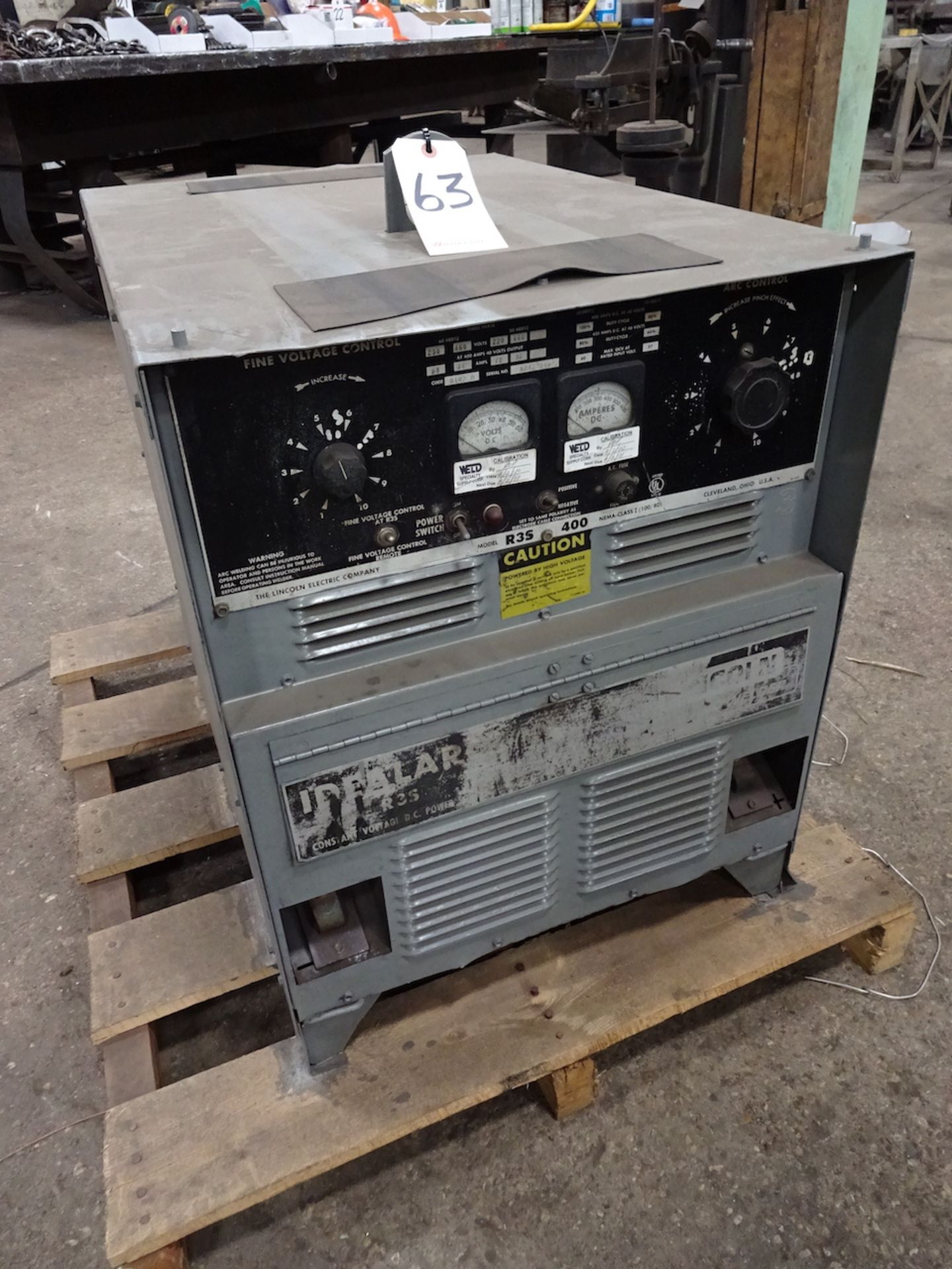 Lincoln 400 Amp Model R3S-400 Constant Voltage DC Power Source, S/N AC472140