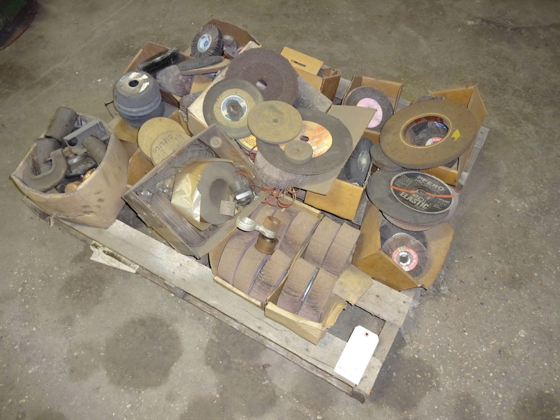 LOT: Assorted Abrasives, Belts, Wheels, etc. on (3) Skids (South Beloit) - Image 3 of 3