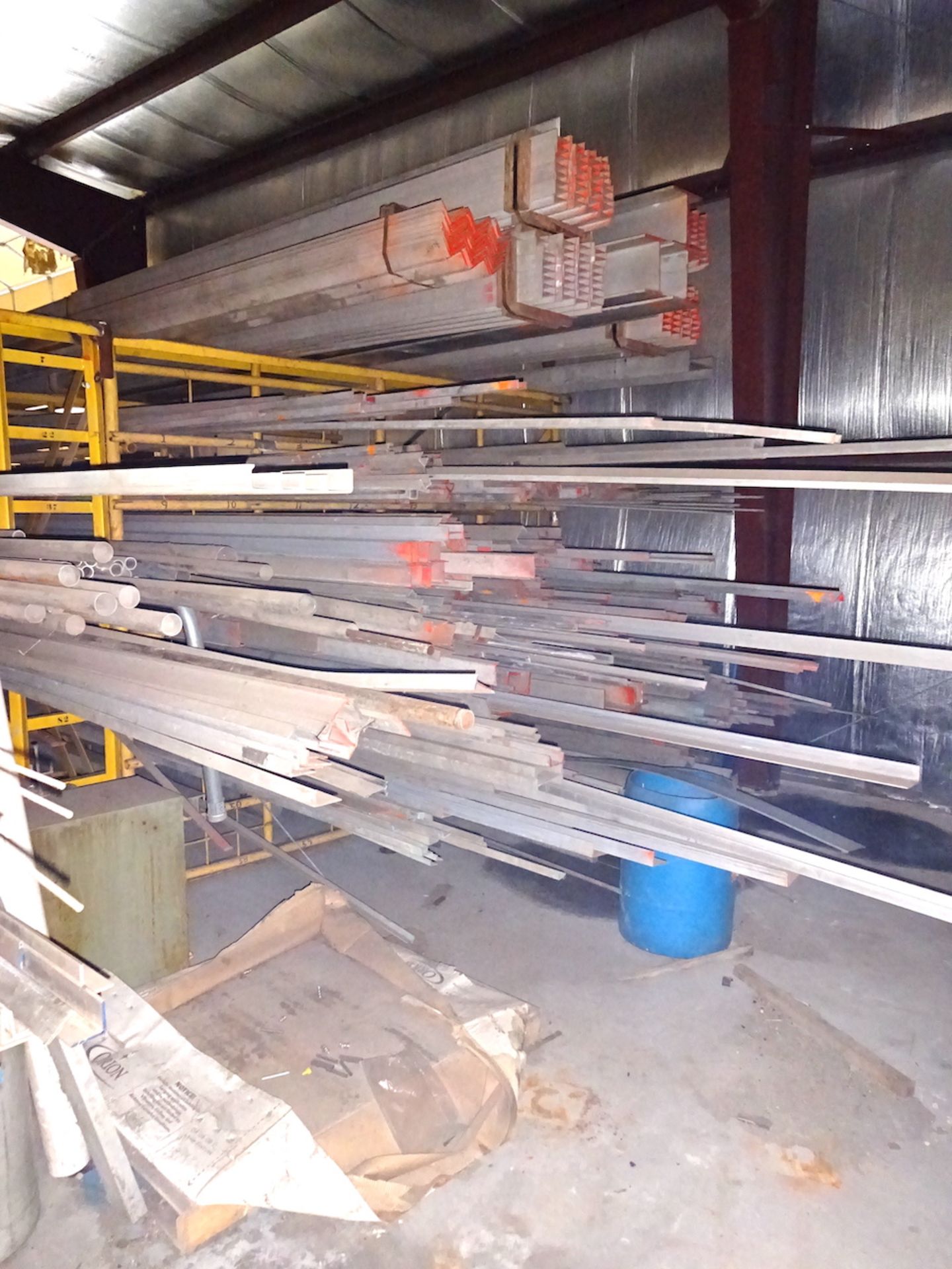 LOT: Large Quantity of Assorted Aluminum including Flats, Rounds, Channel, I-Beam, etc. (South - Image 9 of 11