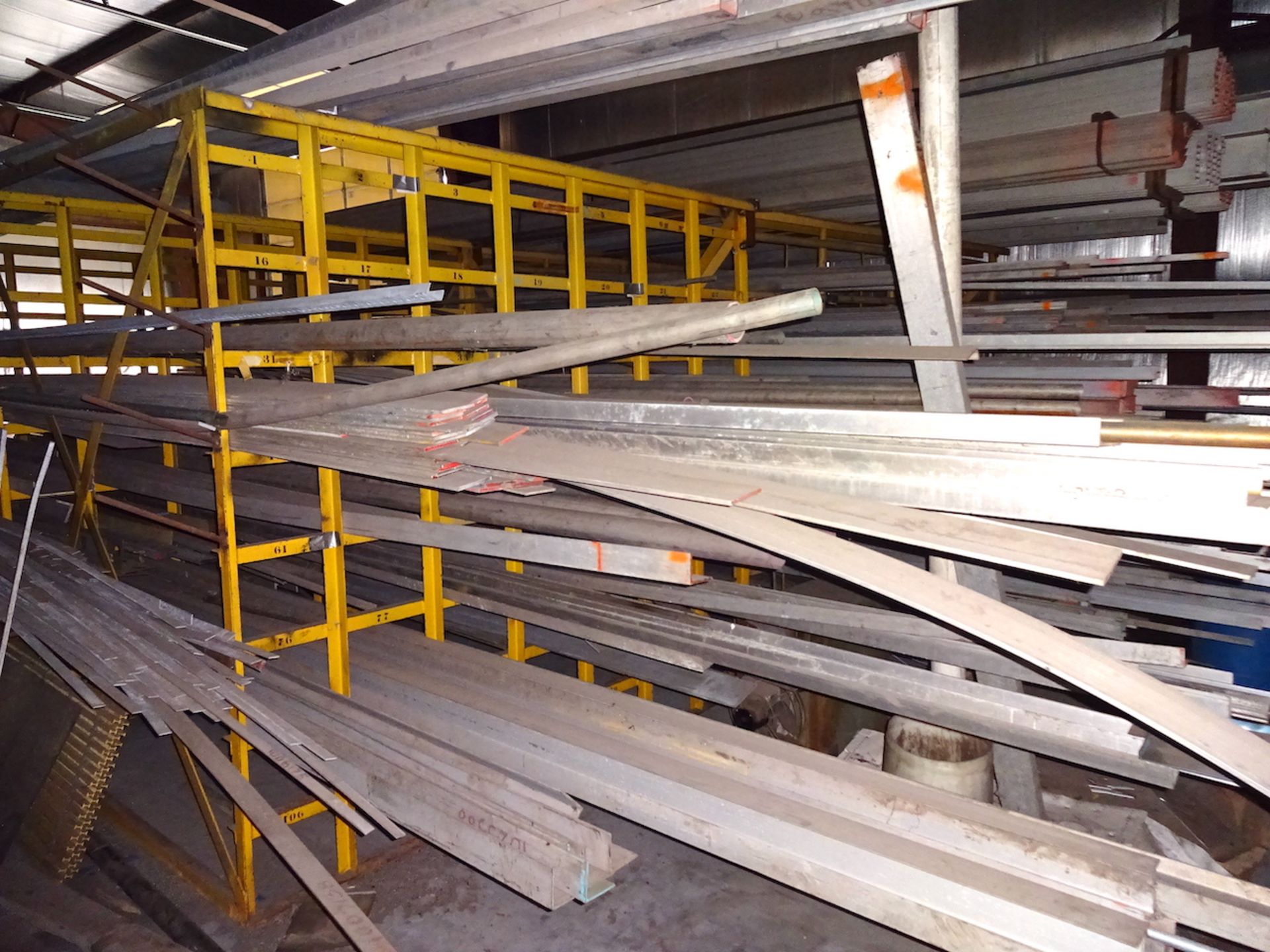 LOT: Large Quantity of Assorted Aluminum including Flats, Rounds, Channel, I-Beam, etc. (South - Image 8 of 11