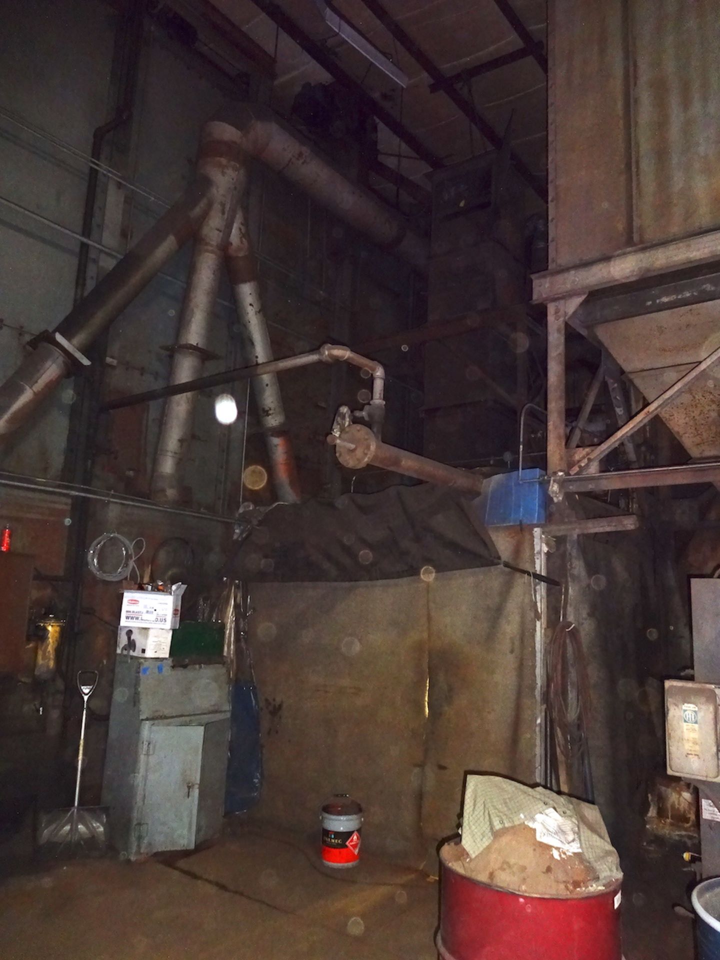 Pangborn Car Bottom Type Blast Cleaning System, S/N 512NF-651, with Dust Collector, 14 ft. Wide x 16 - Image 3 of 15