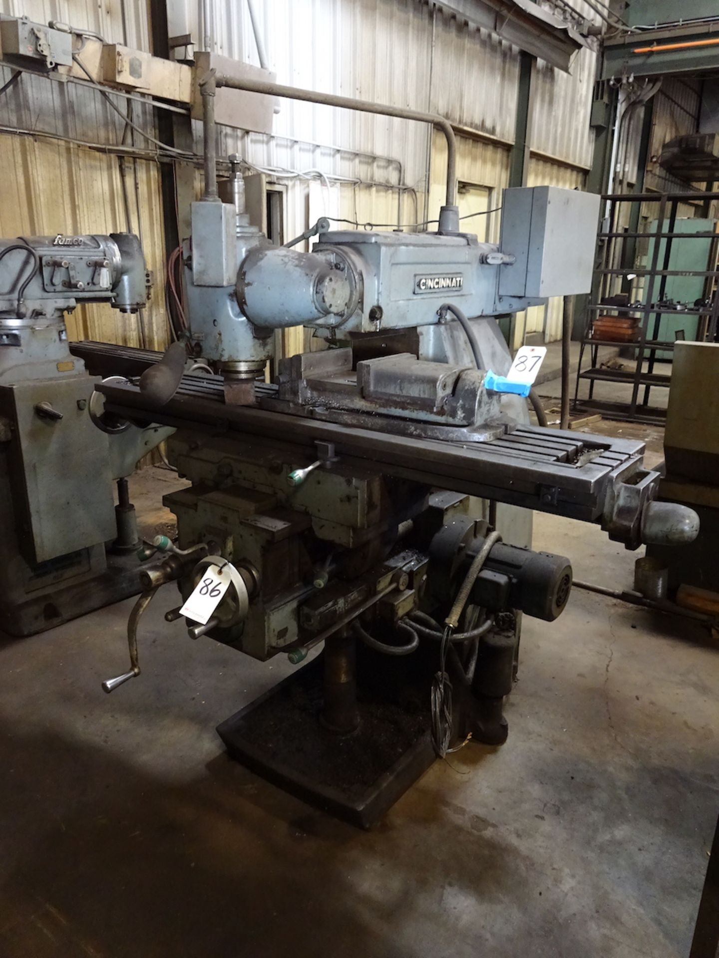 Cincinnati Model Cinova 80/307-14 Vertical/Horizontal Milling Machine, S/N 31423PV-0016, 62-1/2