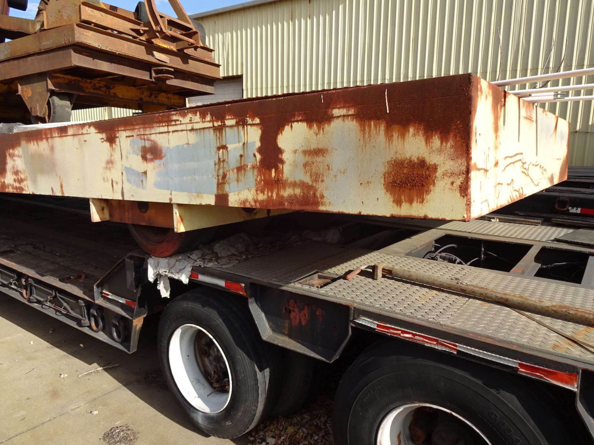 LOT: Heavy Duty Flatbed Trailer (yard use only), including Contents - Image 7 of 13