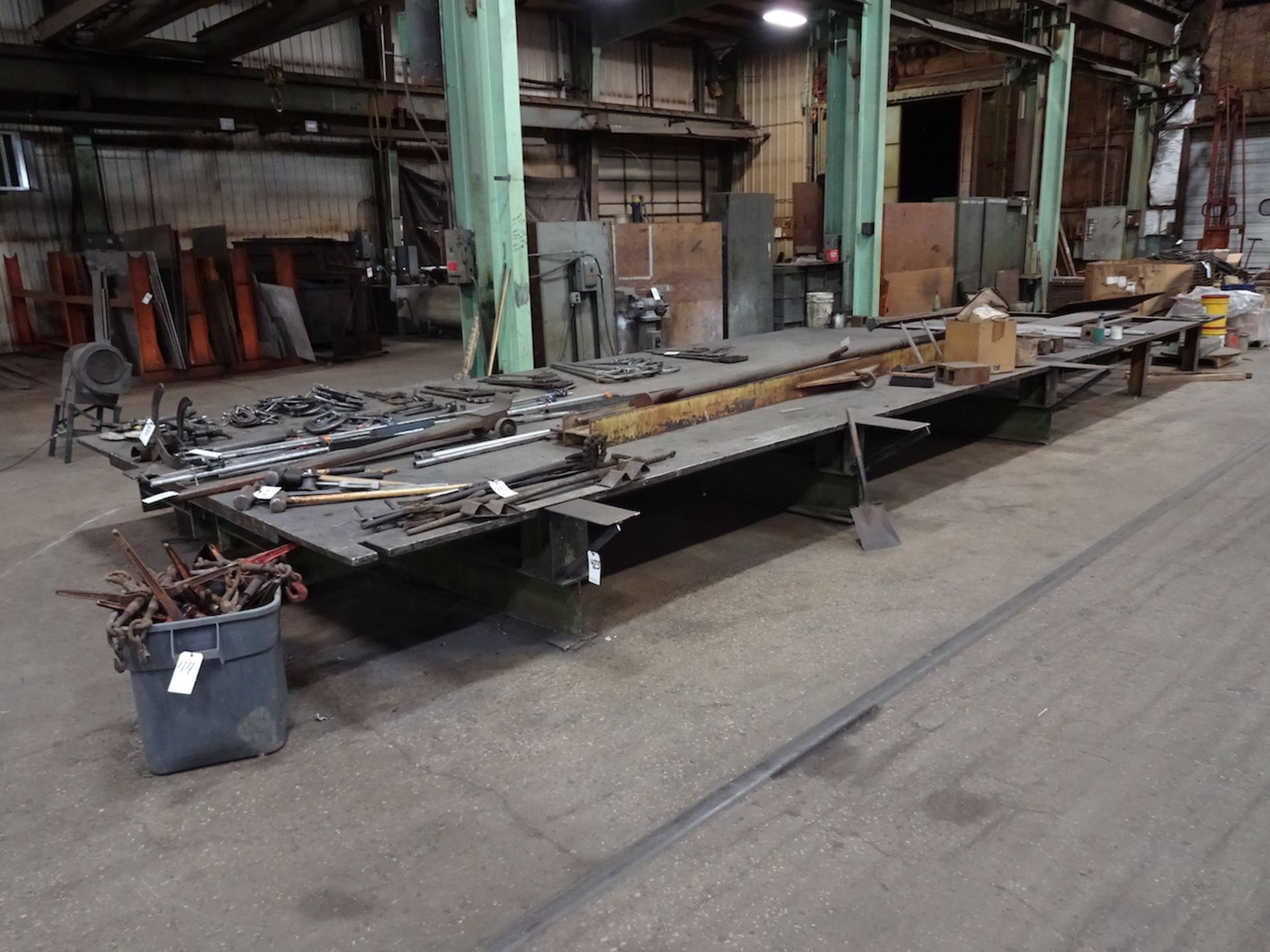 35 ft. x 11 ft. (approx.) Heavy Duty Steel Table