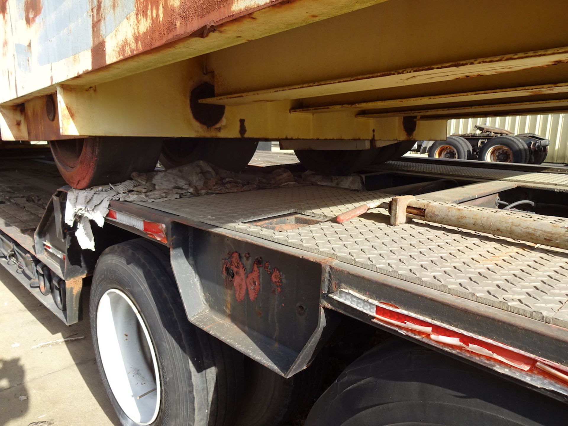 LOT: Heavy Duty Flatbed Trailer (yard use only), including Contents - Image 8 of 13