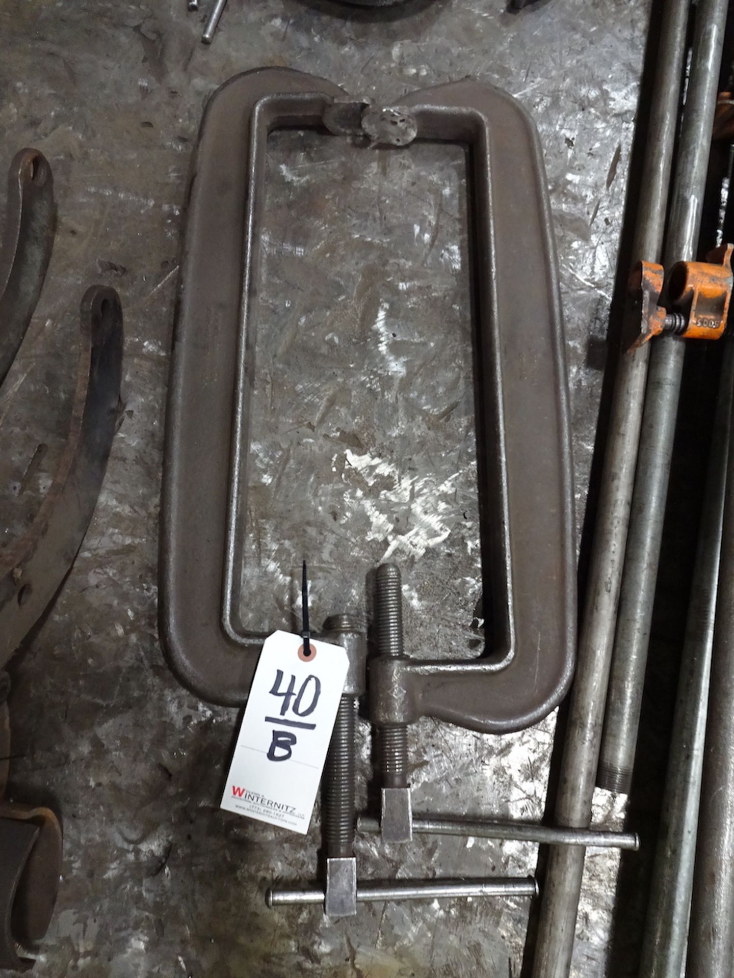 LOT: (2) Large C-Clamps