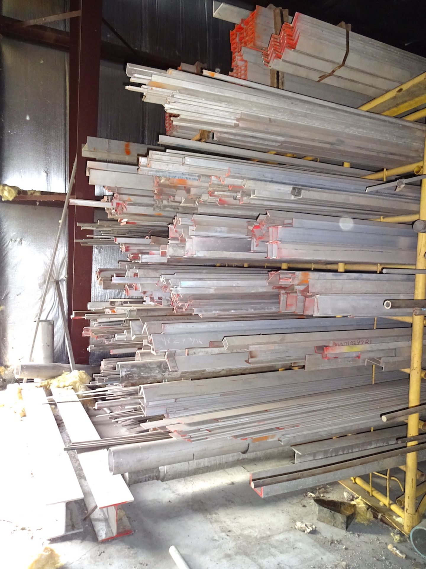 LOT: Large Quantity of Assorted Aluminum including Flats, Rounds, Channel, I-Beam, etc. (South - Image 4 of 11