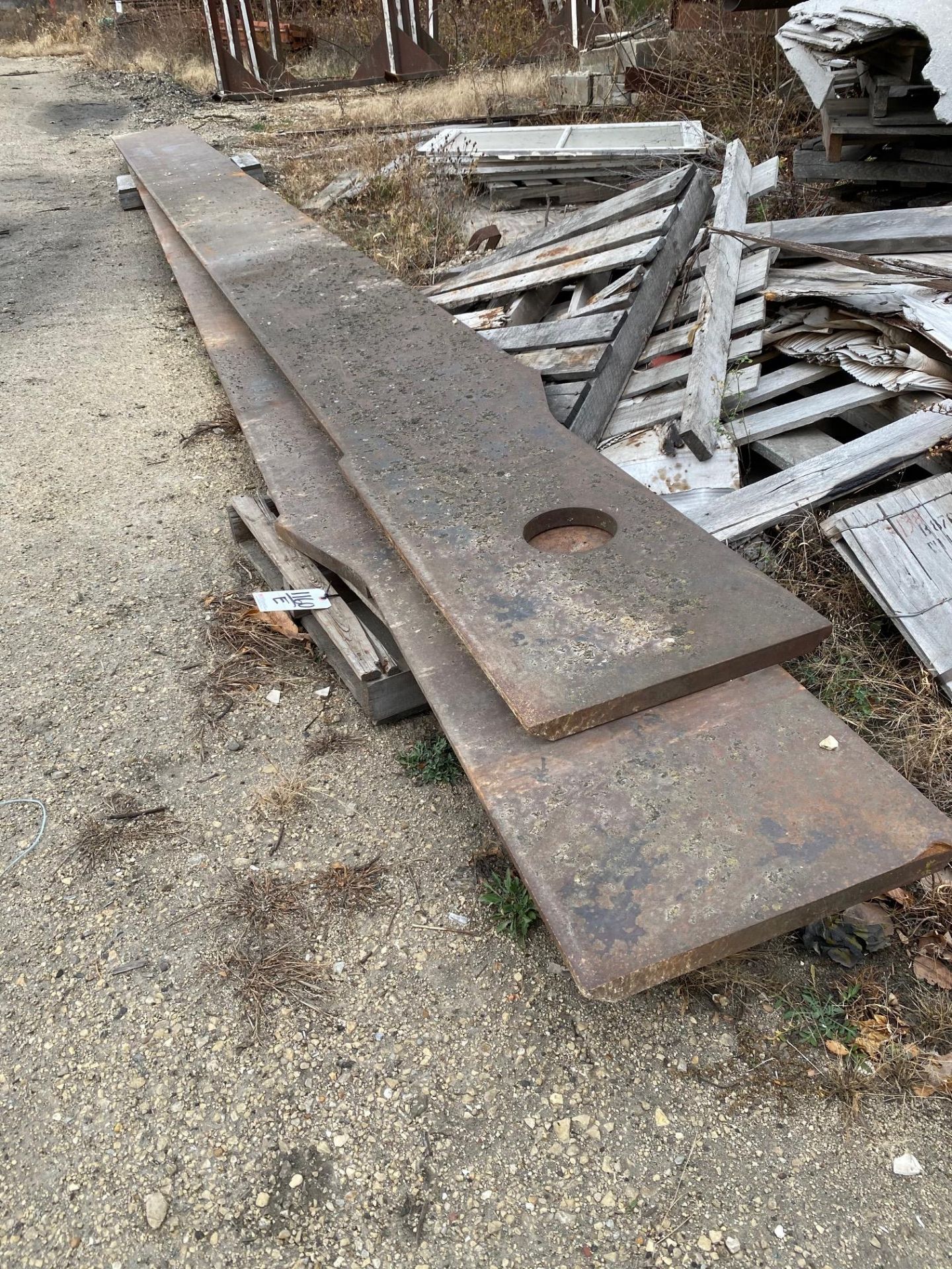 LOT: (2) 26 ft. Long (approx.) Steel Plates (South Beloit)