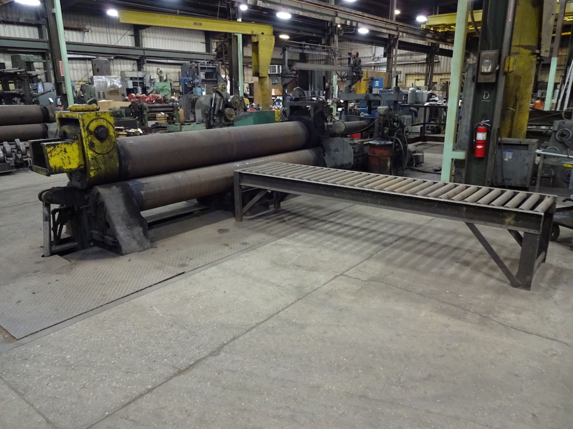 Bertsch 10 ft. Plate Bending Roll, 16 in. Dia. Top Roll, 12 in. Dia. Bottom Rolls - Image 3 of 8