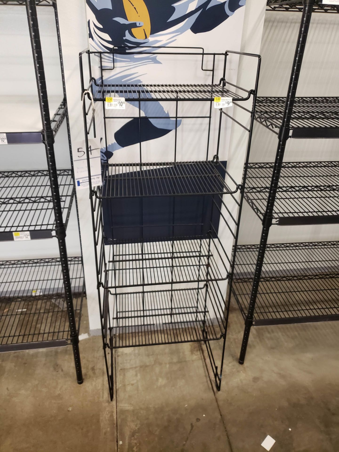 4 SHELF WIRE RACK