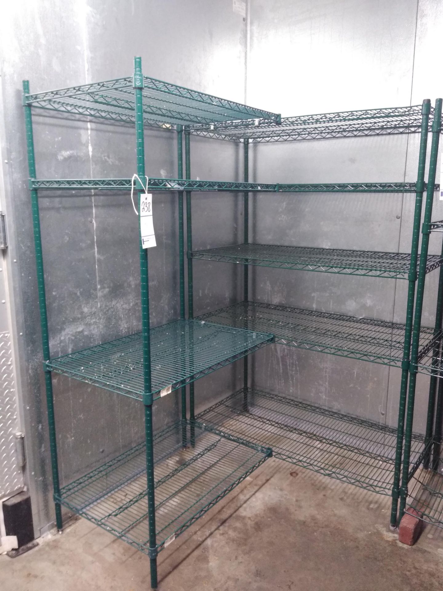 "L" SHAPE COOLER RACK 4'5" X 2' X 73"