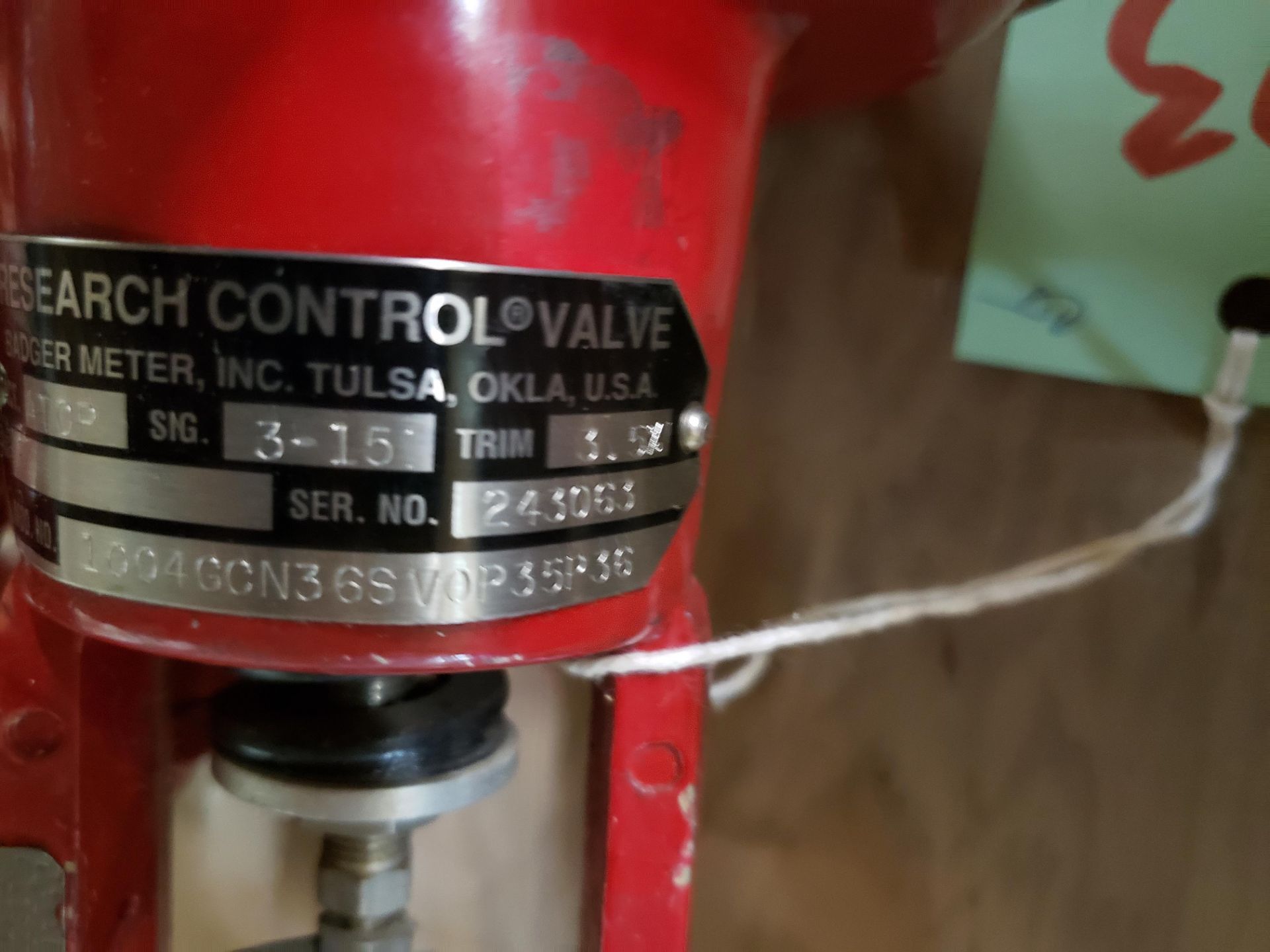 BADGER METER INC. RESEARCH CONTROL VALVES - Image 6 of 6