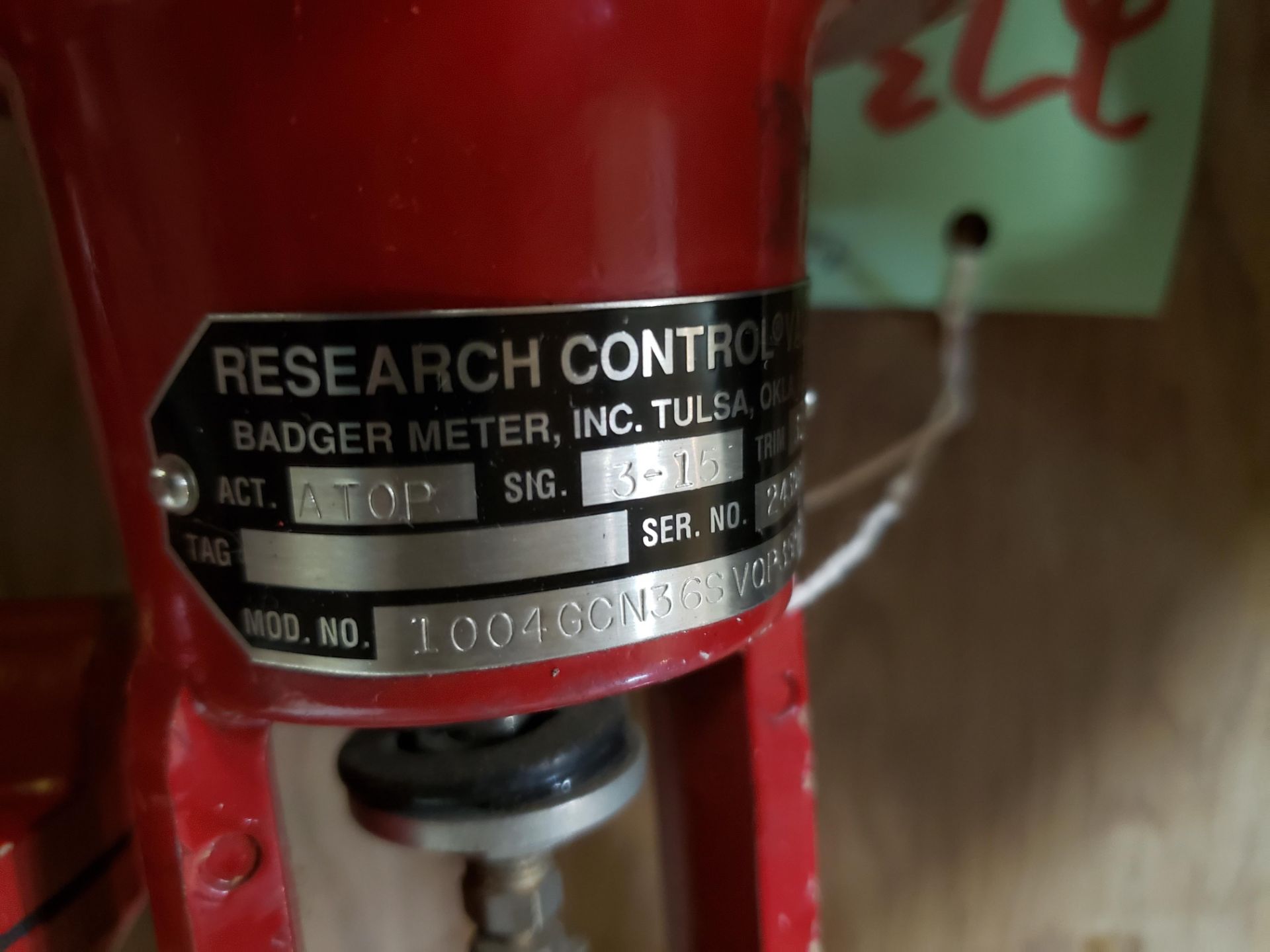 BADGER METER INC. RESEARCH CONTROL VALVES - Image 5 of 6