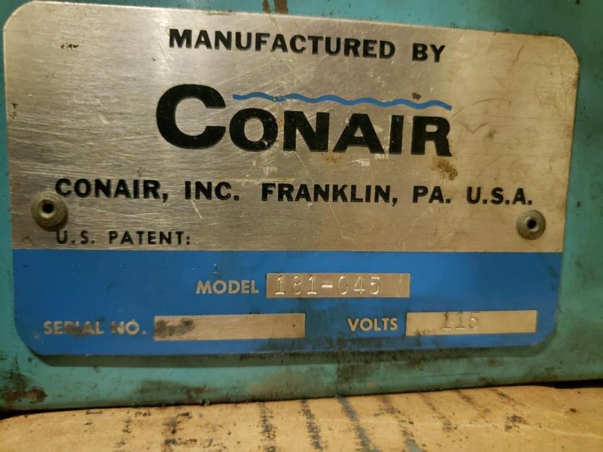 CONAIR HOPPER DRYER MODEL 181-045 - 115V - Image 4 of 4