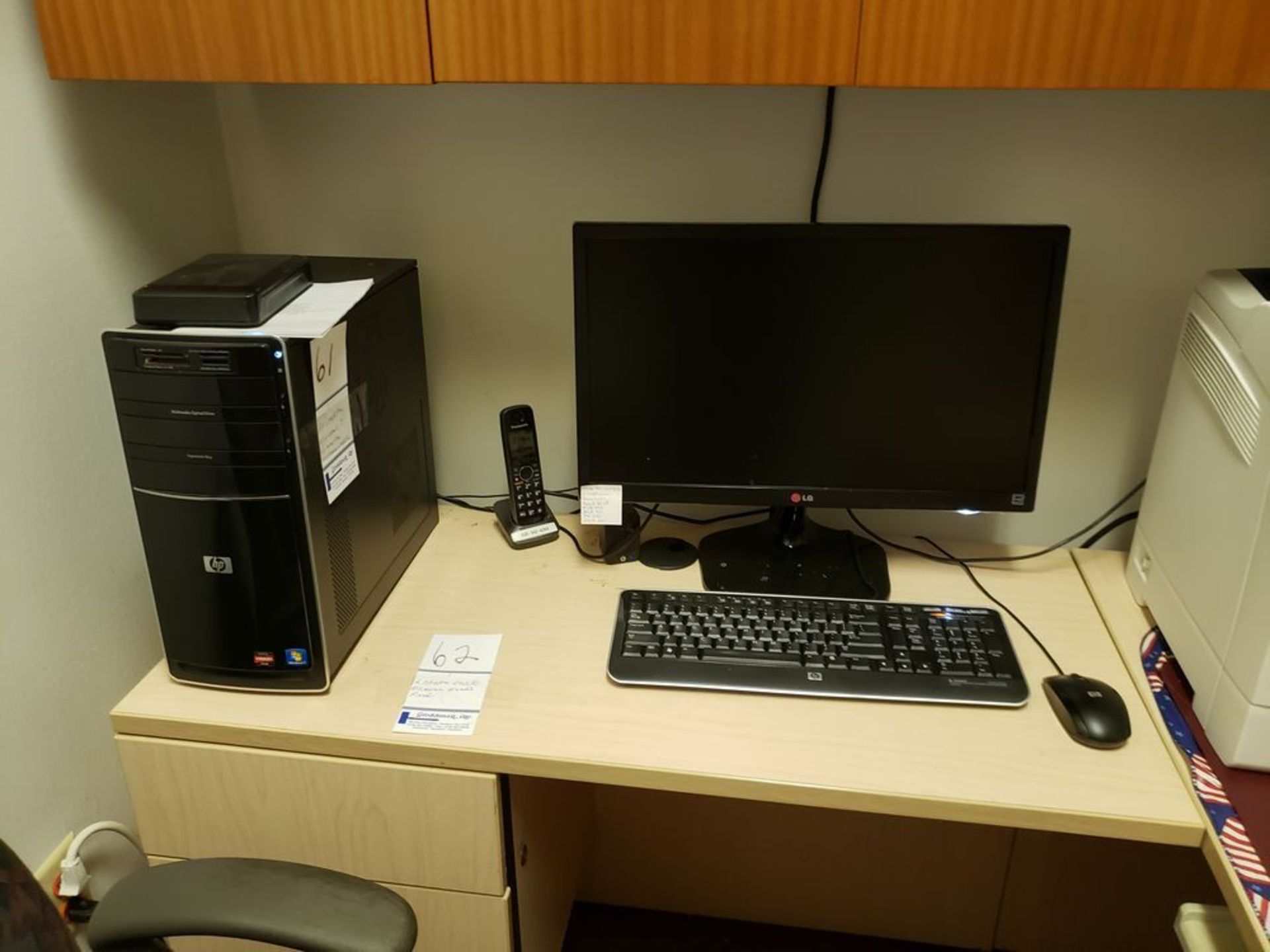 HP COMPUTER WITH WINDOWS 7, LG MONITOR, KEYBOARD AND MOUSE