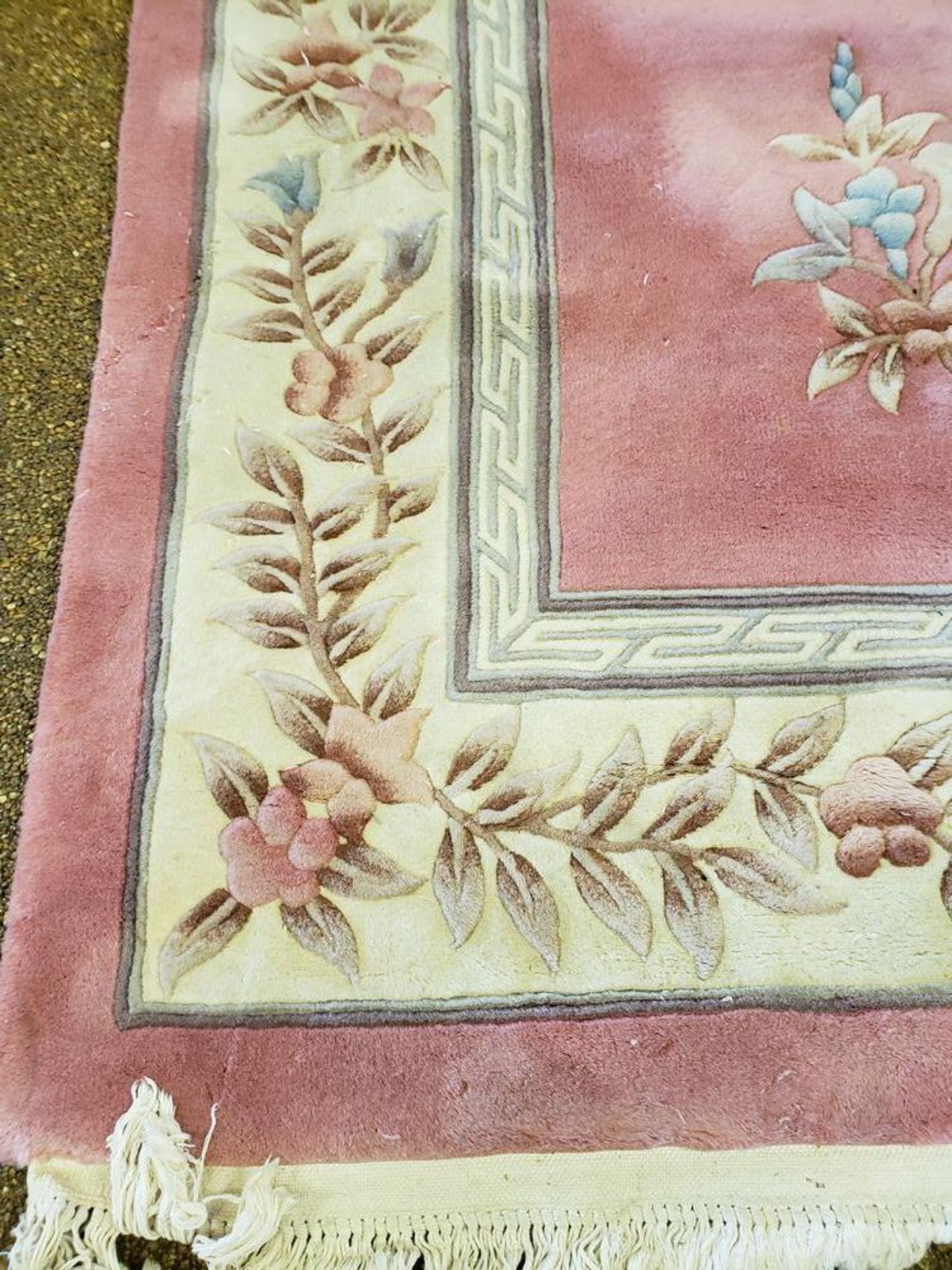 PINK ORIENTAL AREA RUG 10'7" X 8' - Image 2 of 3