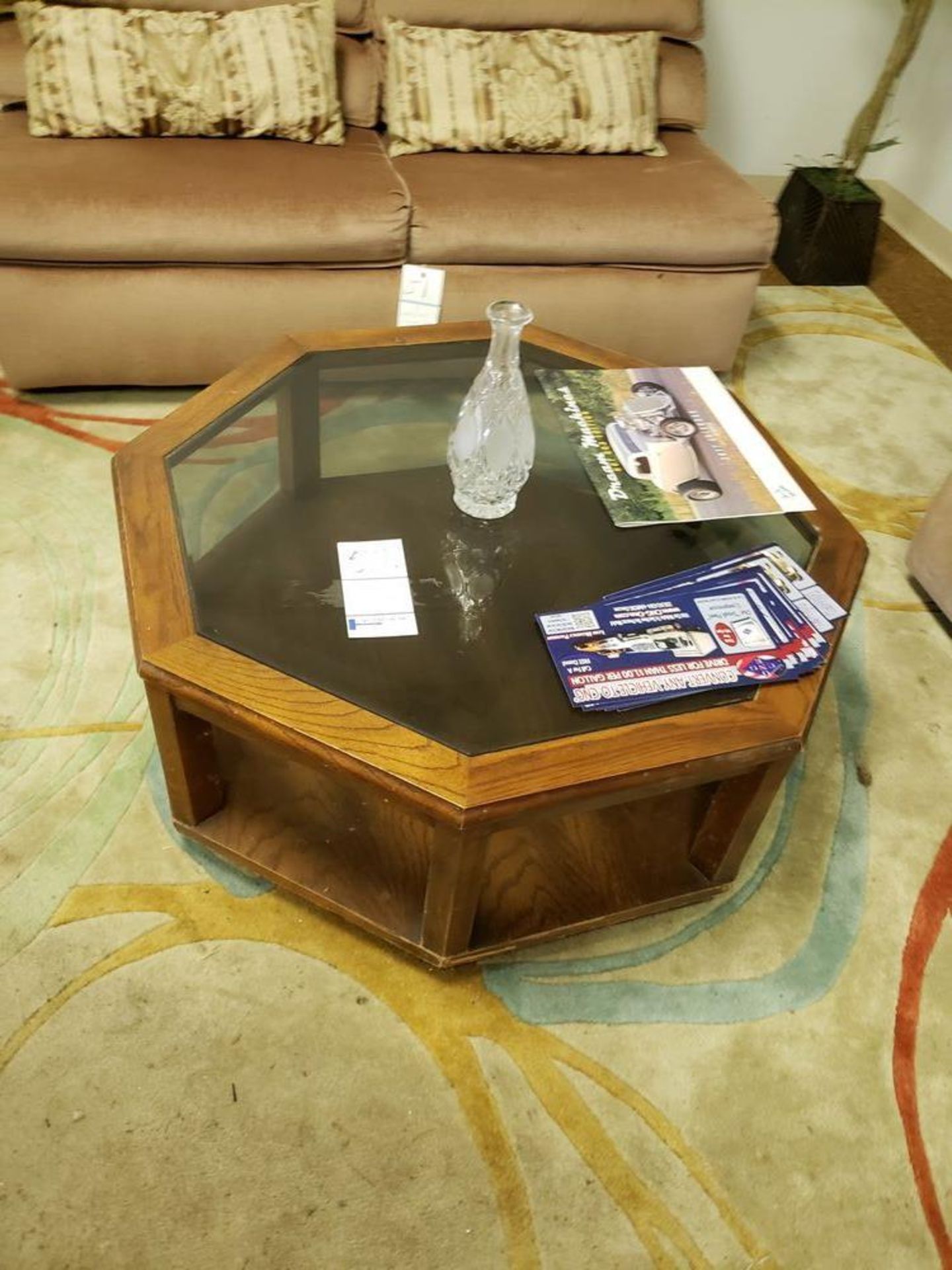 38" OCTAGON COFFEE TABLE