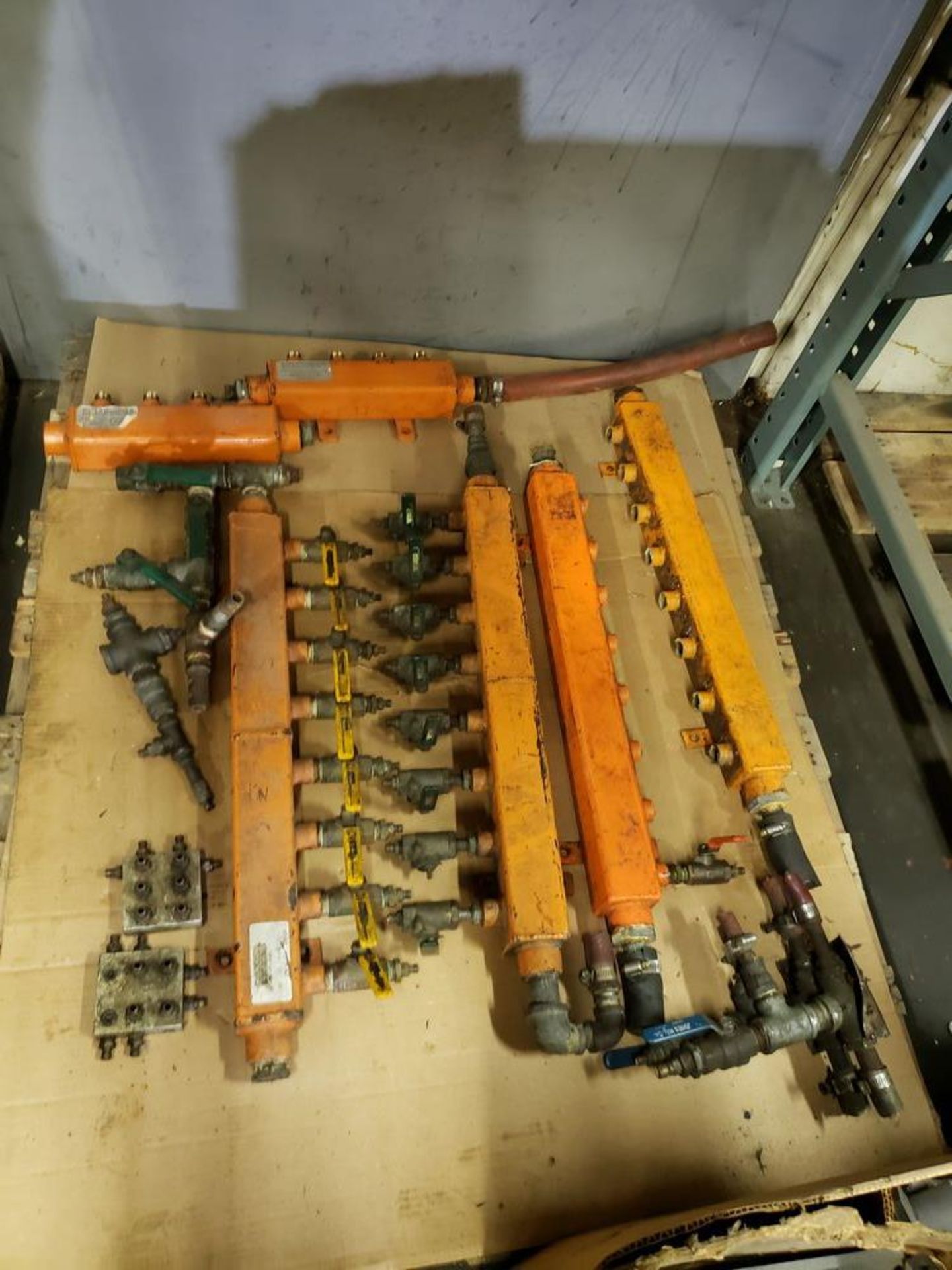 LOT OF ASSORTED PROCESS WATER MANIFOLDS