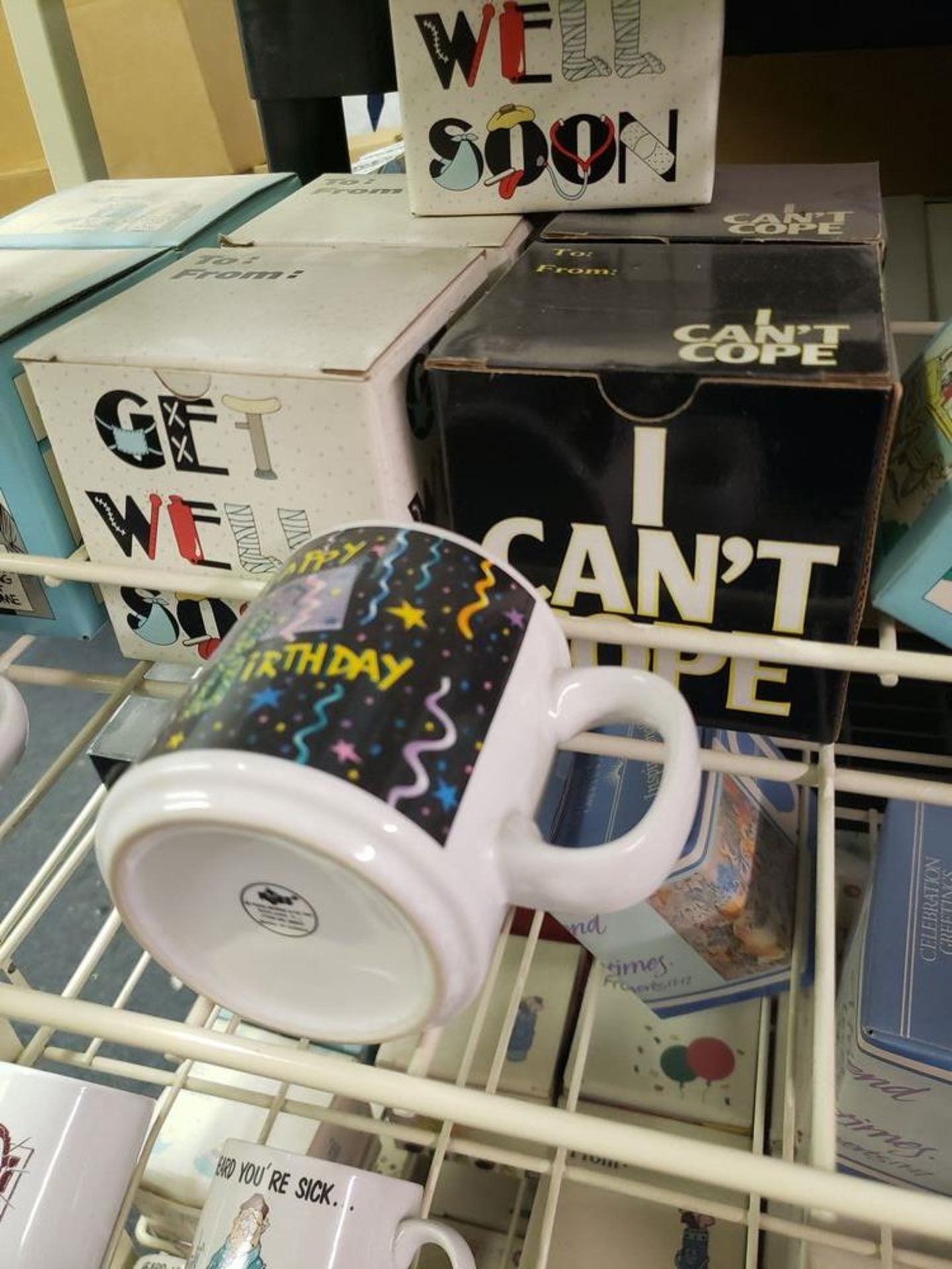 GIFT MUGS WITH DISPLAY RACK (Note: Your bid is multiplied by the quantity) - Image 6 of 7