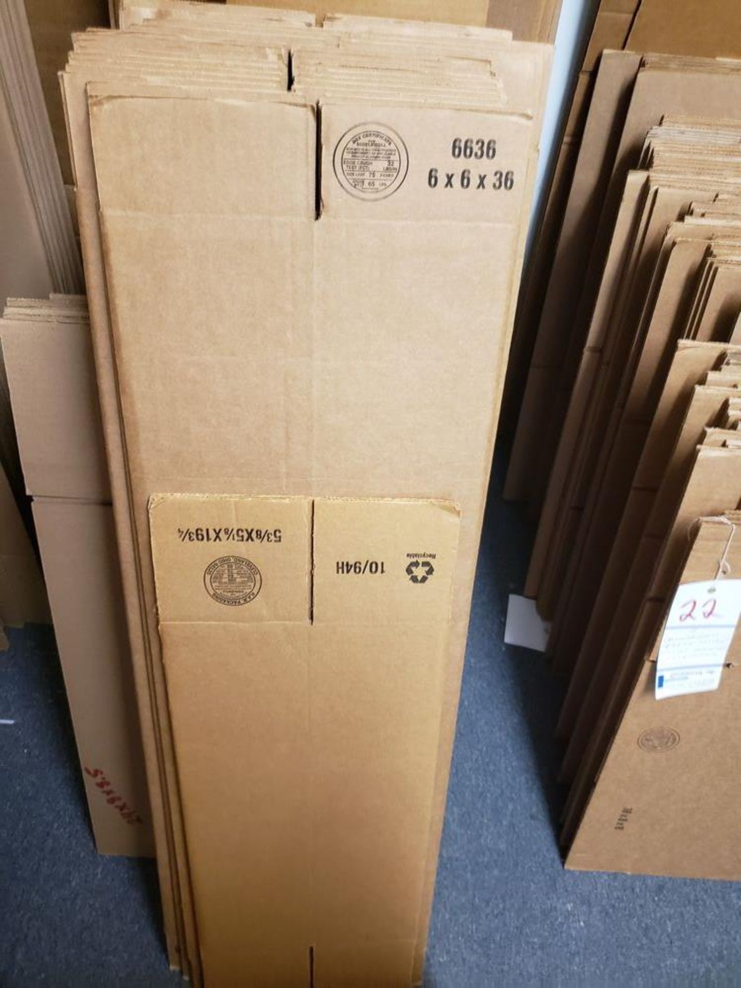 ASSORTED CORRUGATED BOXES (Note: Your bid is multiplied by the quantity) - Image 3 of 5