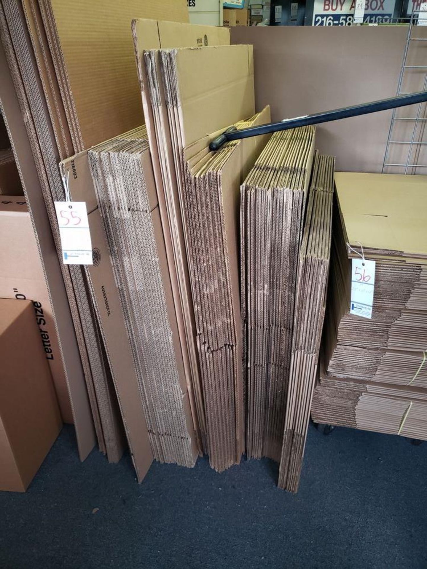 ASSORTED CORRUGATED BOXES (Note: Your bid is multiplied by the quantity)