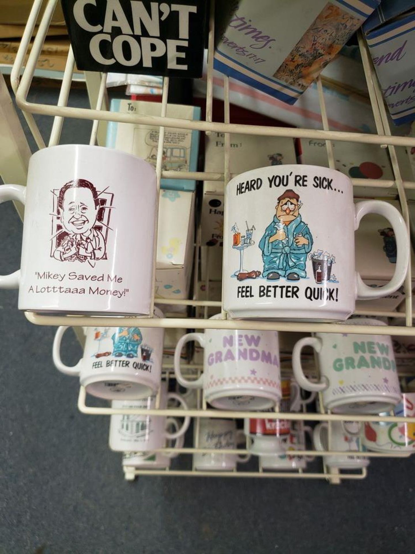 GIFT MUGS WITH DISPLAY RACK (Note: Your bid is multiplied by the quantity) - Image 3 of 7