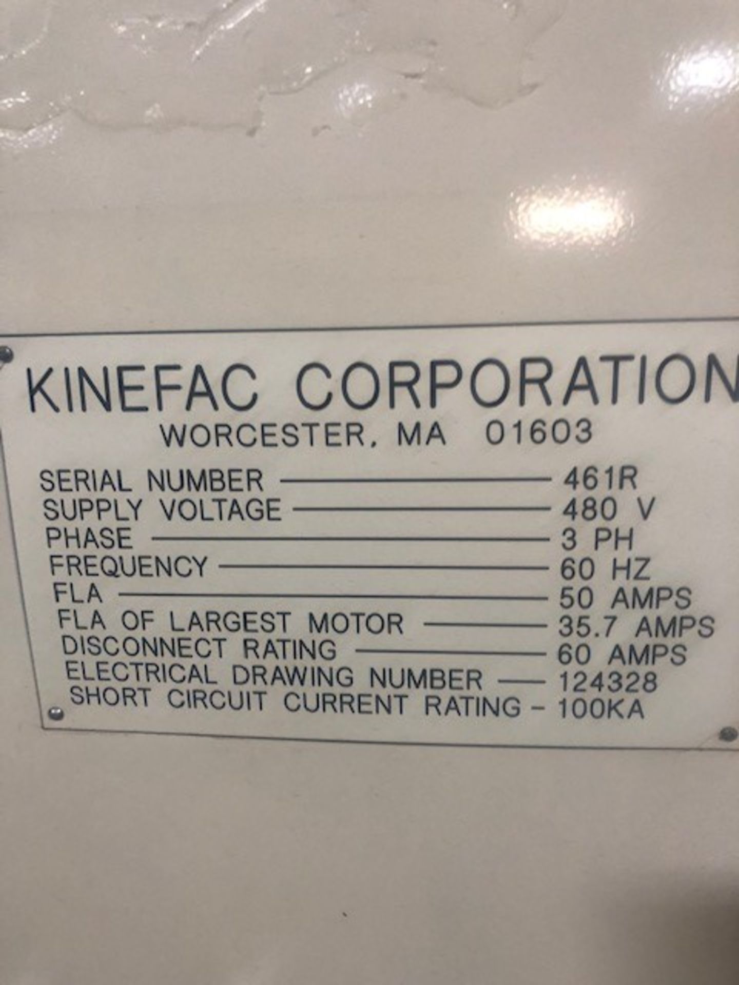 KINEFAC MODEL MC-25 KINE-ROLLER/THREAD ROLLER, SN 461R LOCATION MI, BUYER TO SHIP - Image 6 of 6