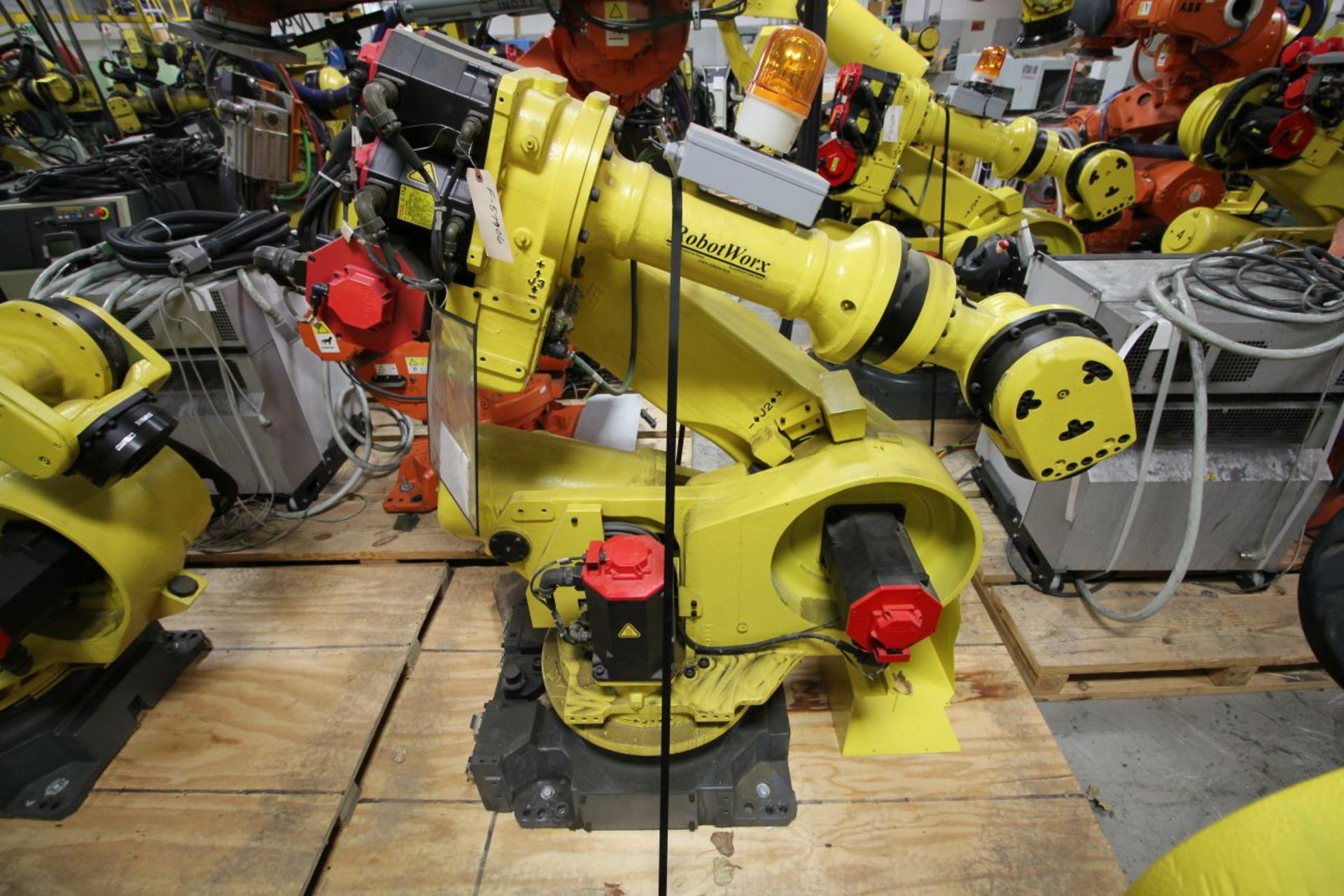 FANUC ROBOT R2000iA/200FO WITH R-J3iB CONTROLS, TEACH & CABLES, YEAR 2005, SN 57906, COMP REFURBED