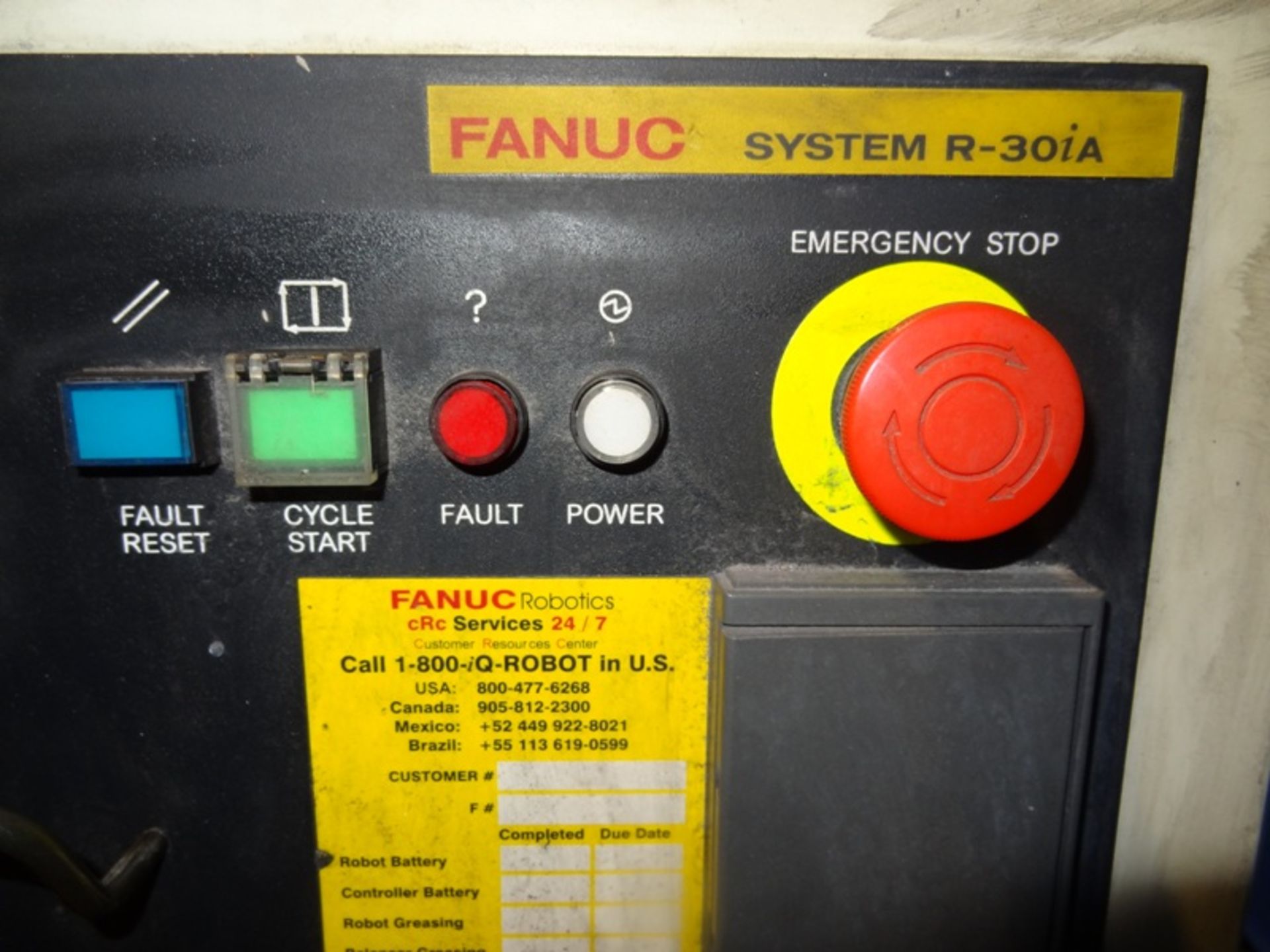 FANUC ROBOT ARCMATE 120iC/10L WITH R-30iA CONTROL, TEACH & CABLES, YEAR 2011, SN 112256 - Image 11 of 17