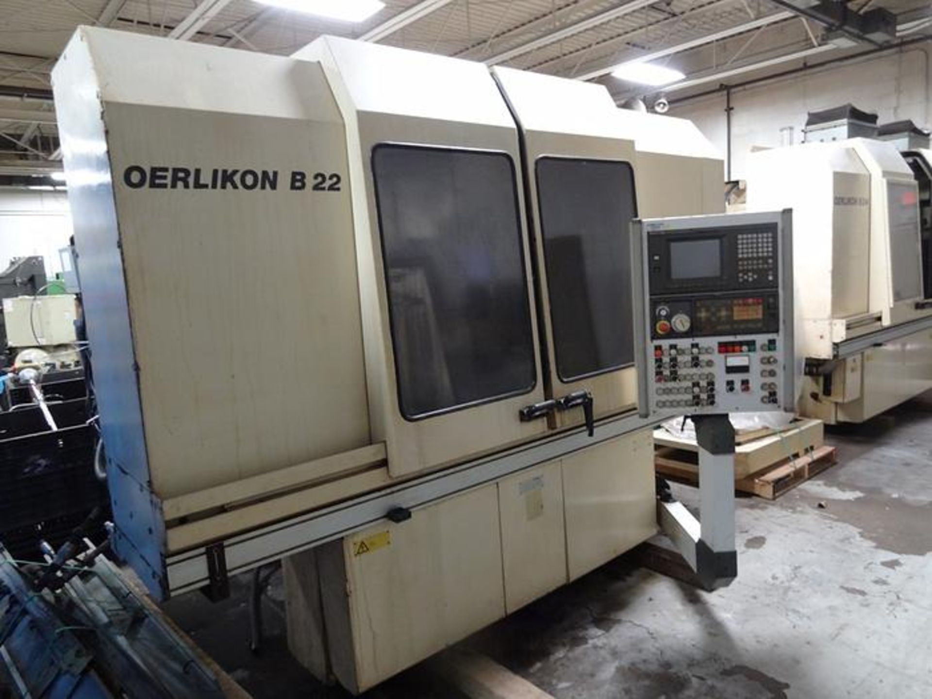 OERLIKON B22 CNC BLADE GRINDER WITH FANUC 160-M CONTROLS, SN 289-823, YEAR 1997, LOCATION MI