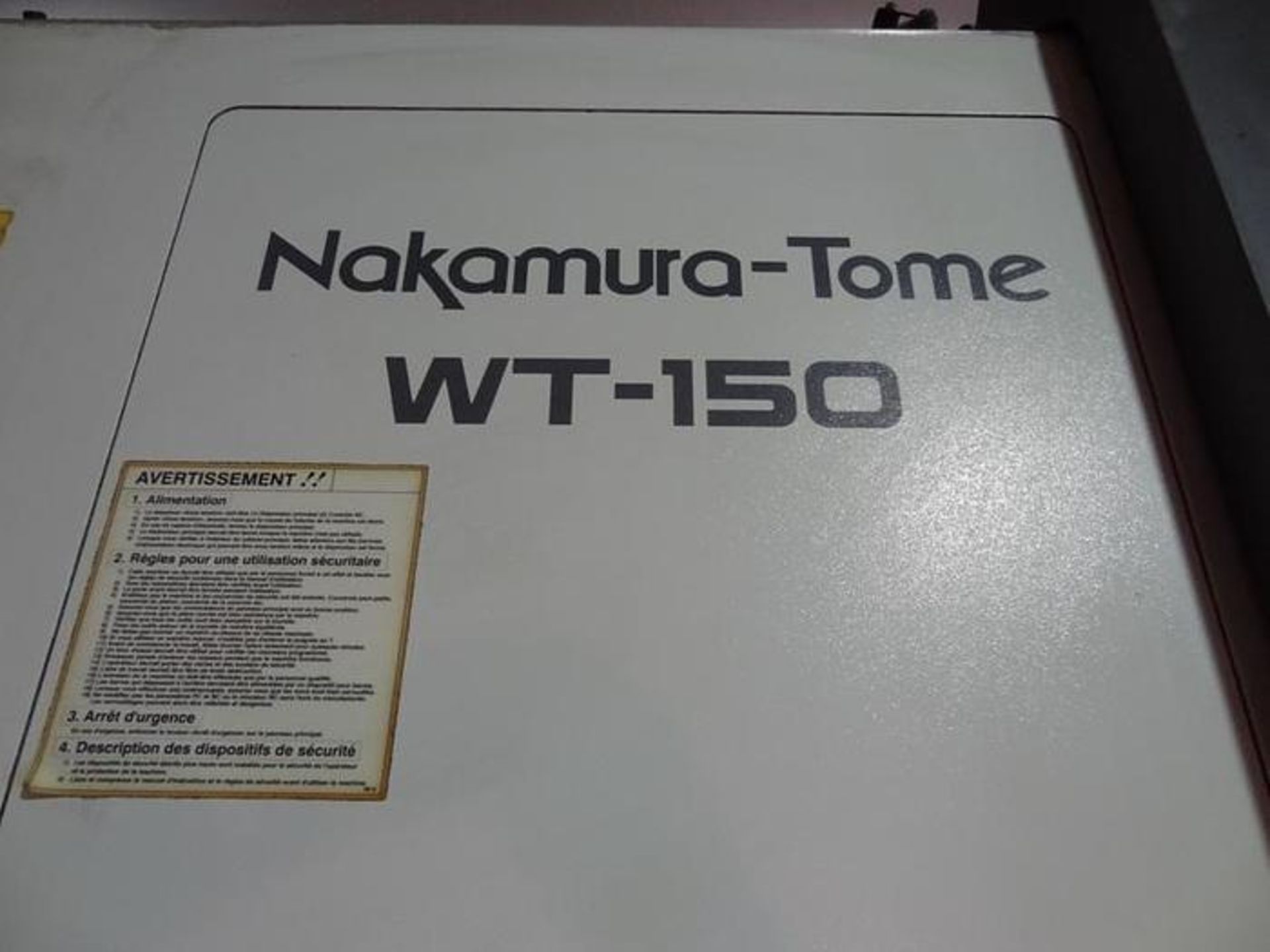 NAKAMURA TOME WT150MMY CNC 8 AXIS LATHE, YEAR 2005, SN M152808, LOCATION MI - Image 8 of 11